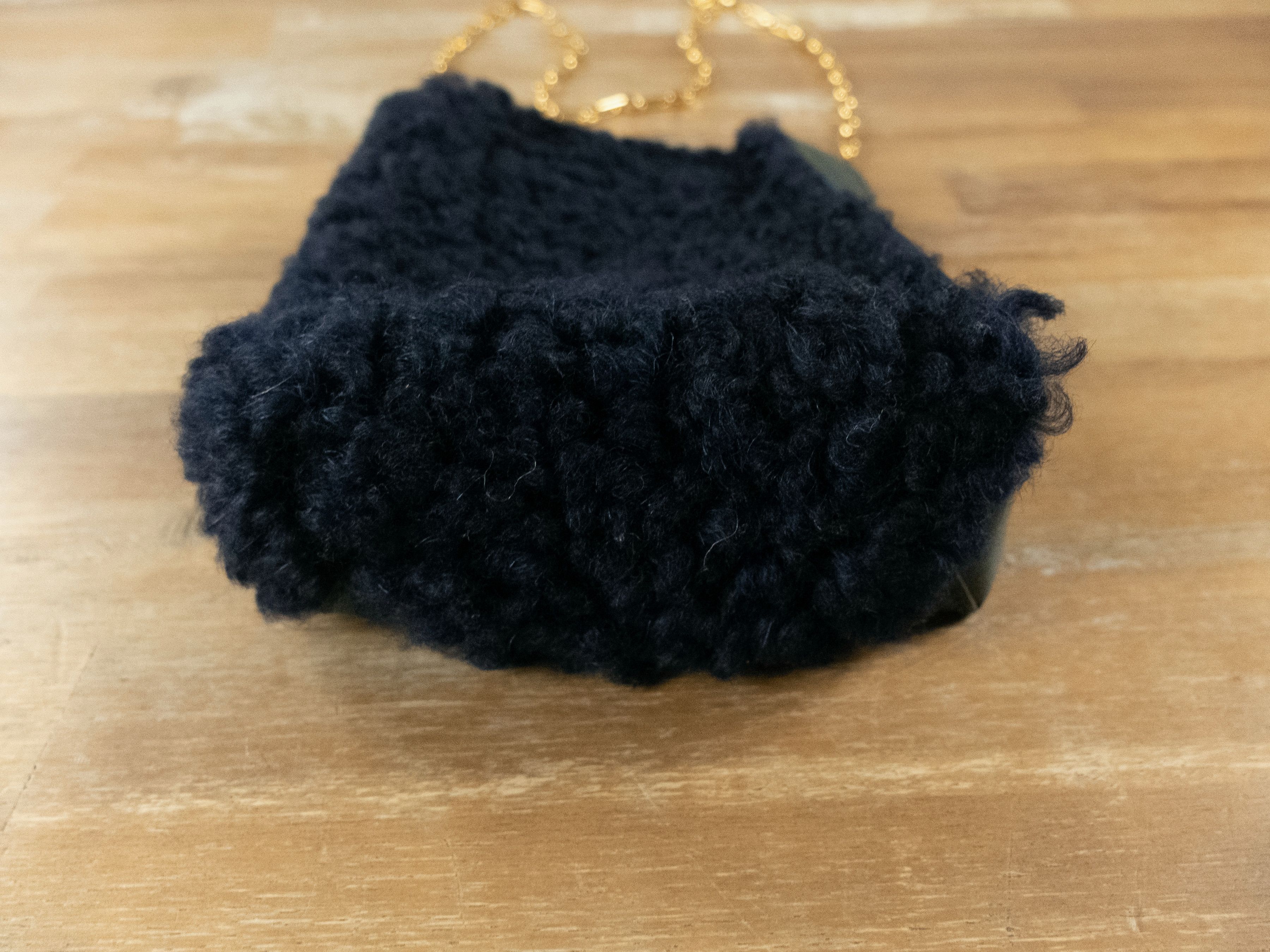 Marni MARNI Museo Nano black green shearling chain shoulder bag Size ONE SIZE - 8 Thumbnail