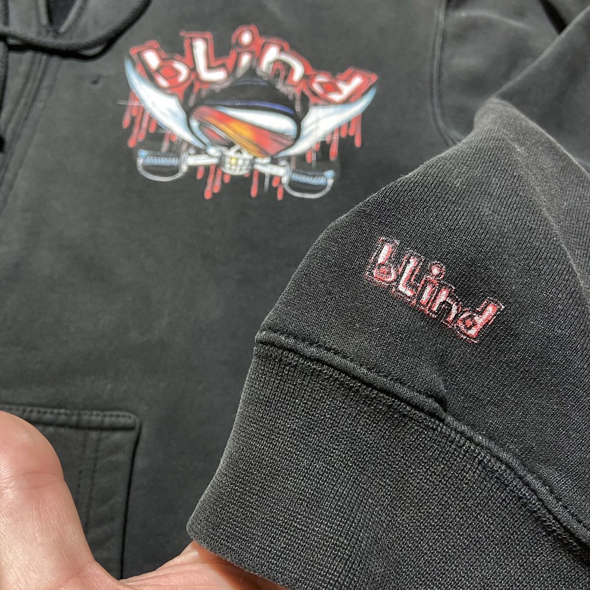 Hook-Ups × Vintage Vintage Blind Skateboards Pirate Hoodie Size US S / EU 44-46 / 1 - 7 Thumbnail