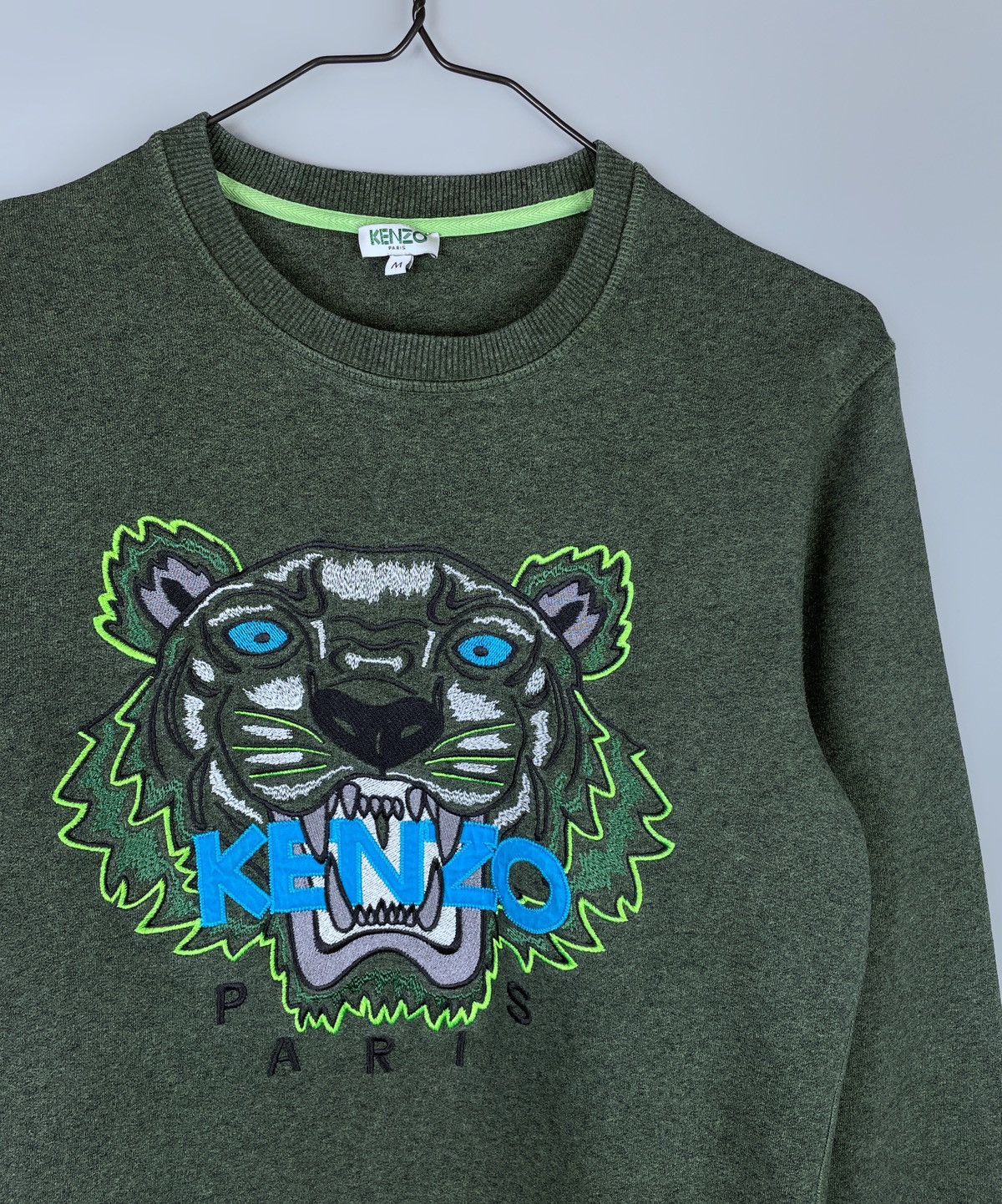 Kenzo Vintage KENZO Embroidered Tiger Crew Neck Sweatshirt Size M Size US M / EU 48-50 / 2 - 3 Thumbnail