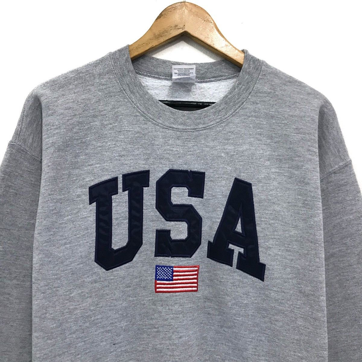 Vintage Vintage USA Sweatshirt Biglogo Embroidery Patches USA Flag Size US M / EU 48-50 / 2 - 2 Thumbnail