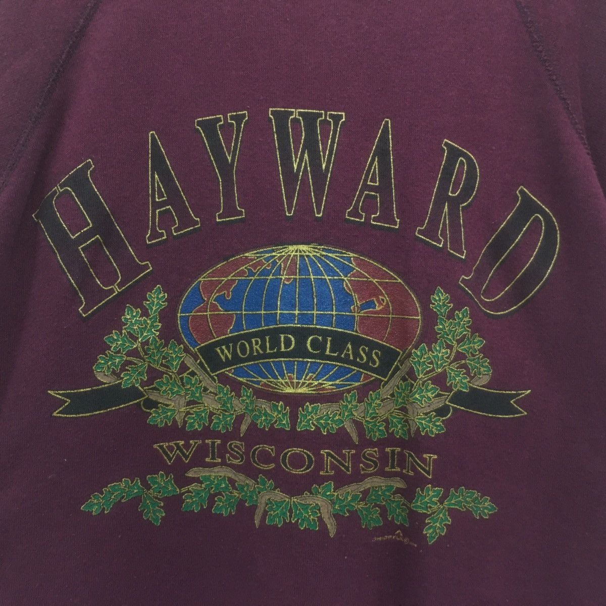 Hanes Vintage HAYWARD Crewneck Hayward Wisconsin World Class Size US M / EU 48-50 / 2 - 3 Thumbnail