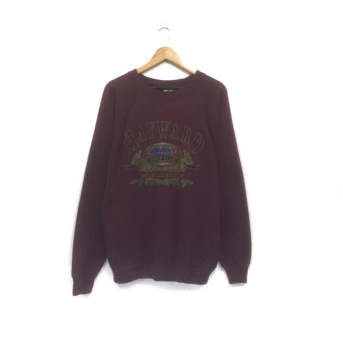 Hanes Vintage HAYWARD Crewneck Hayward Wisconsin World Class Size US M / EU 48-50 / 2 - 2 Thumbnail