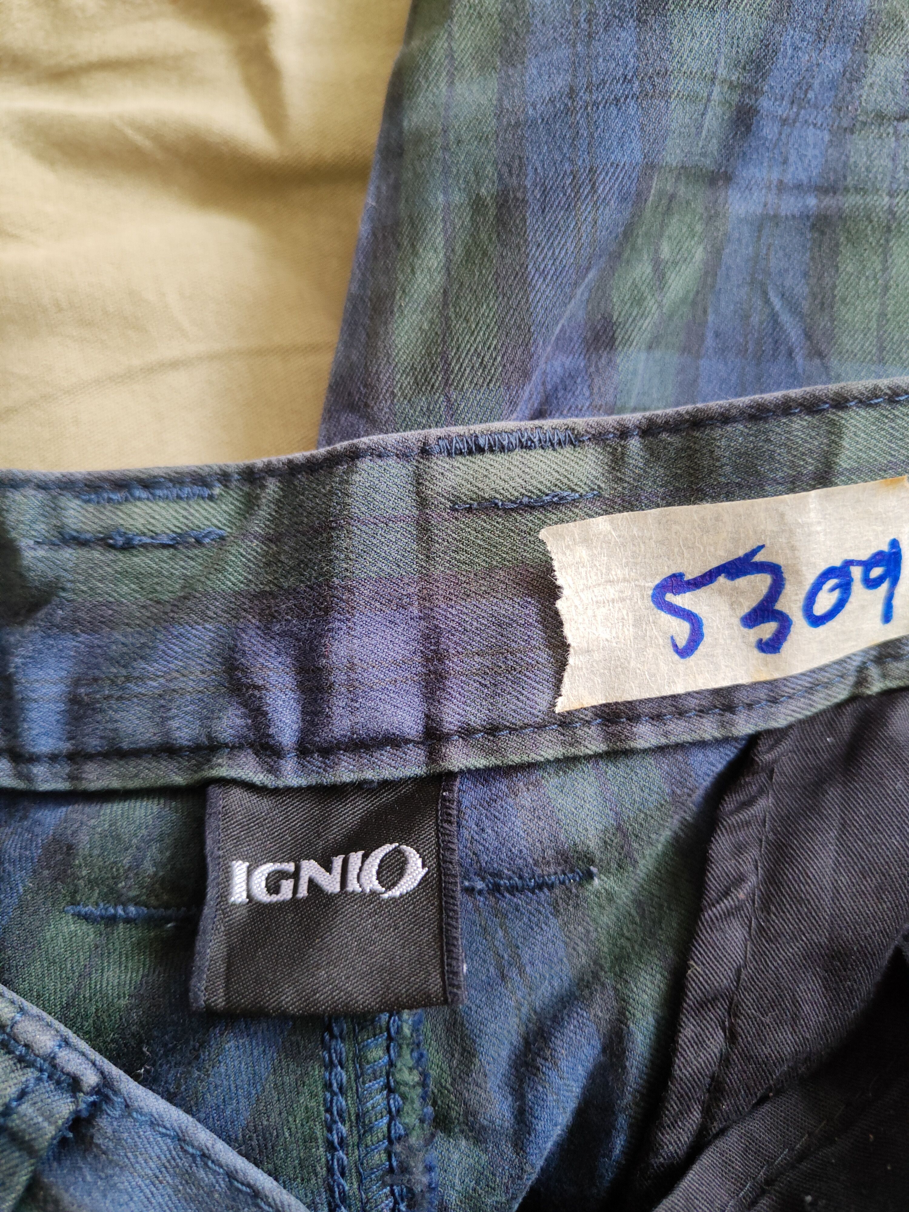 Japanese Brand × Seditionaries Ignio Dark Blue checkered Multi Pocket Cargo Pants #5309 Size US 30 / EU 46 - 12 Thumbnail