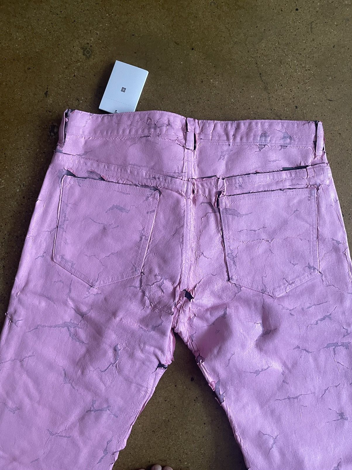 Givenchy Givenchy Pink Painted Jeans Playboi Carti Size US 34 / EU 50 - 6 Thumbnail