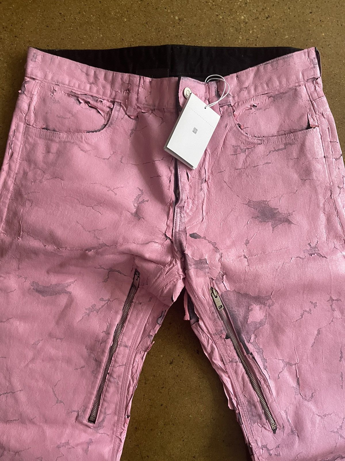 Givenchy Givenchy Pink Painted Jeans Playboi Carti Size US 34 / EU 50 - 7 Thumbnail