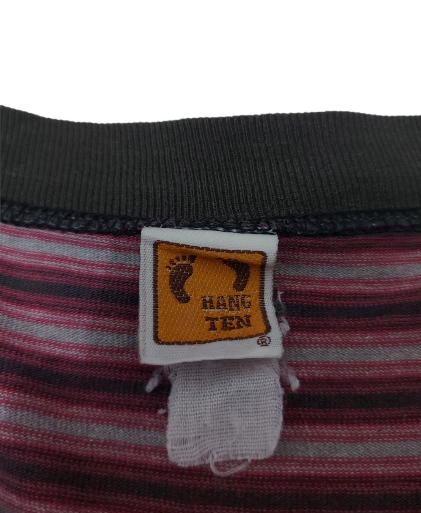 Hang Ten × Vintage RARE! VTG 80s HANG TEN SINGLE STITCH STRIPED SURF STYLE Size US XL / EU 56 / 4 - 6 Thumbnail