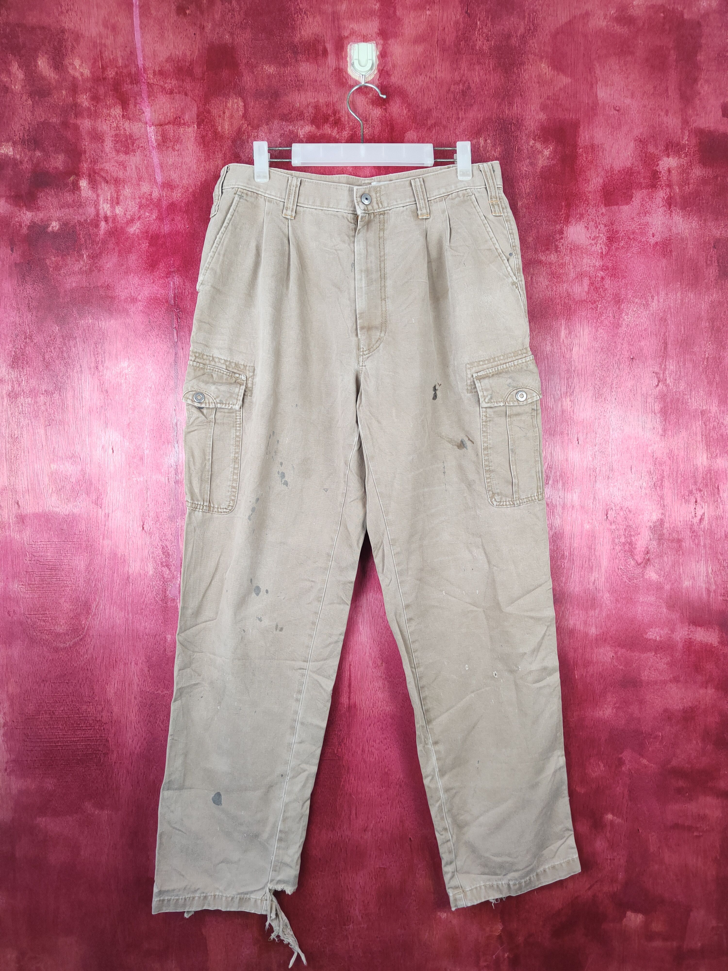 image of City Streets x Vintage Kakuda Brown Multi Pocket Tactical Cargo Pants 5306, Men's (Size 32)