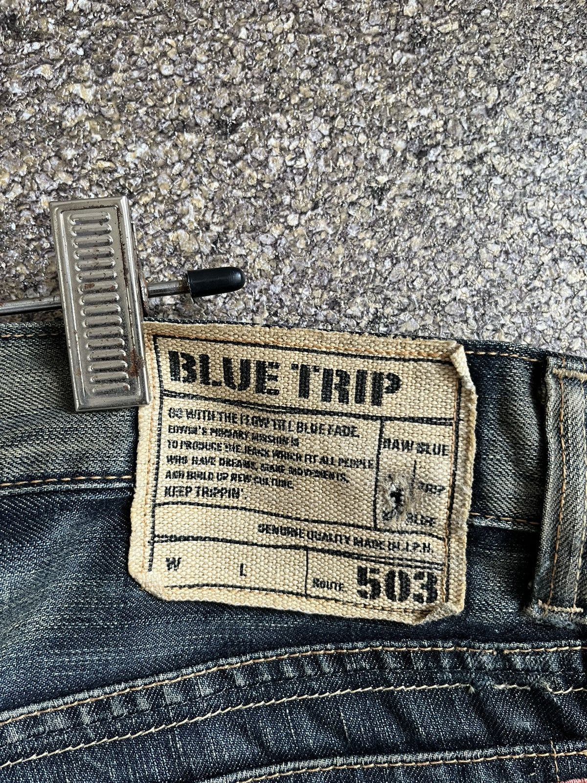 Edwin Blue trip sj1 Size US 33 - 10 Thumbnail