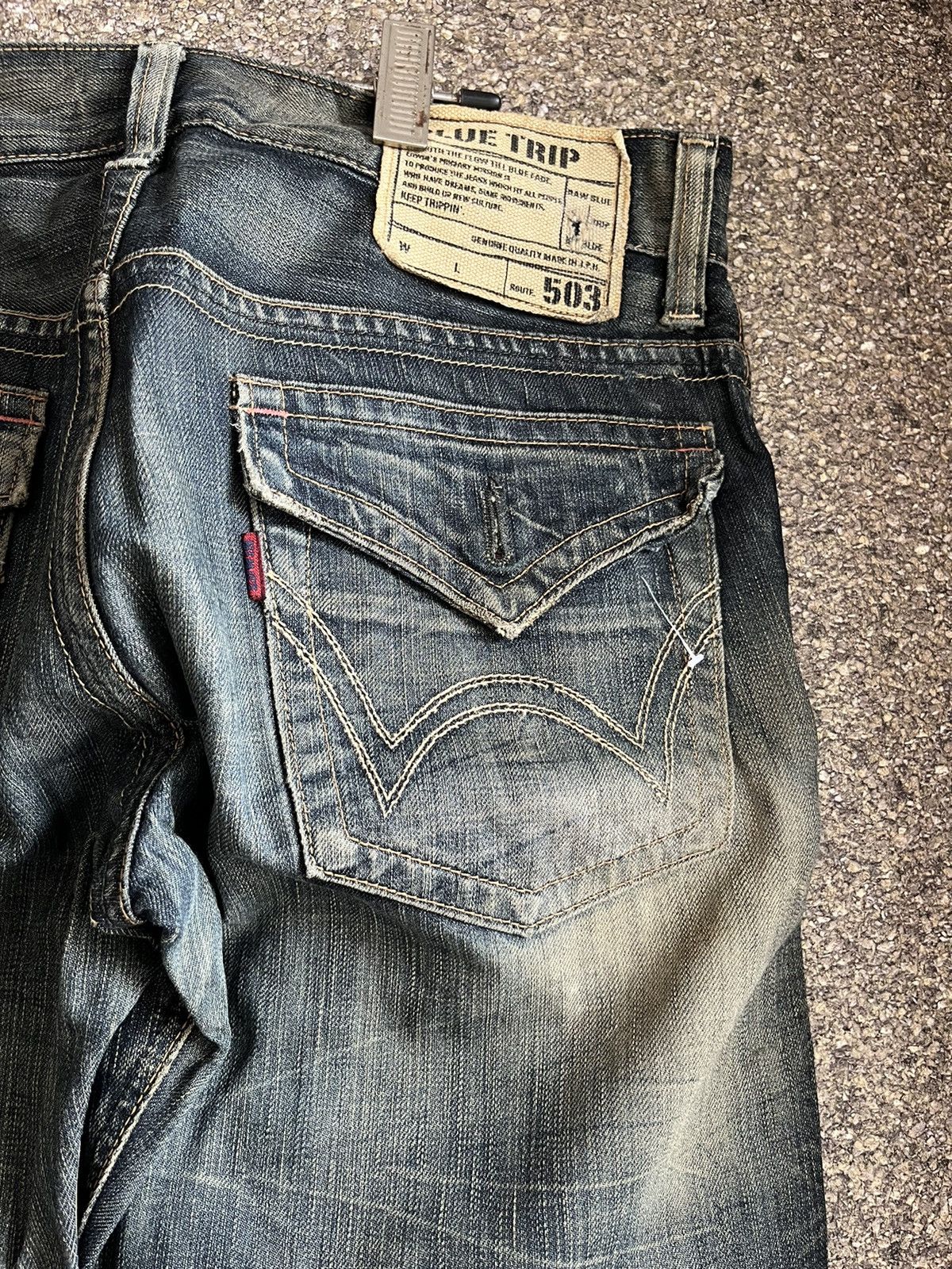 Edwin Blue trip sj1 Size US 33 - 9 Thumbnail