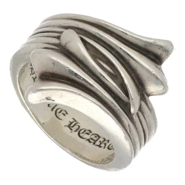 image of Chrome Hearts Crosstail Single Piece Ring in Silver, Men's