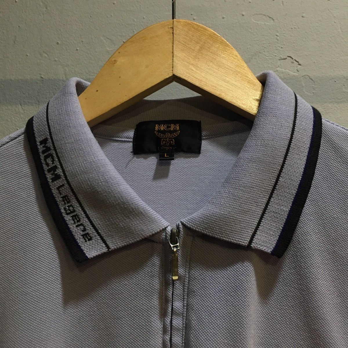 MCM Mcm Legere Zipper Polos Shirt Size US L / EU 52-54 / 3 - 4 Thumbnail