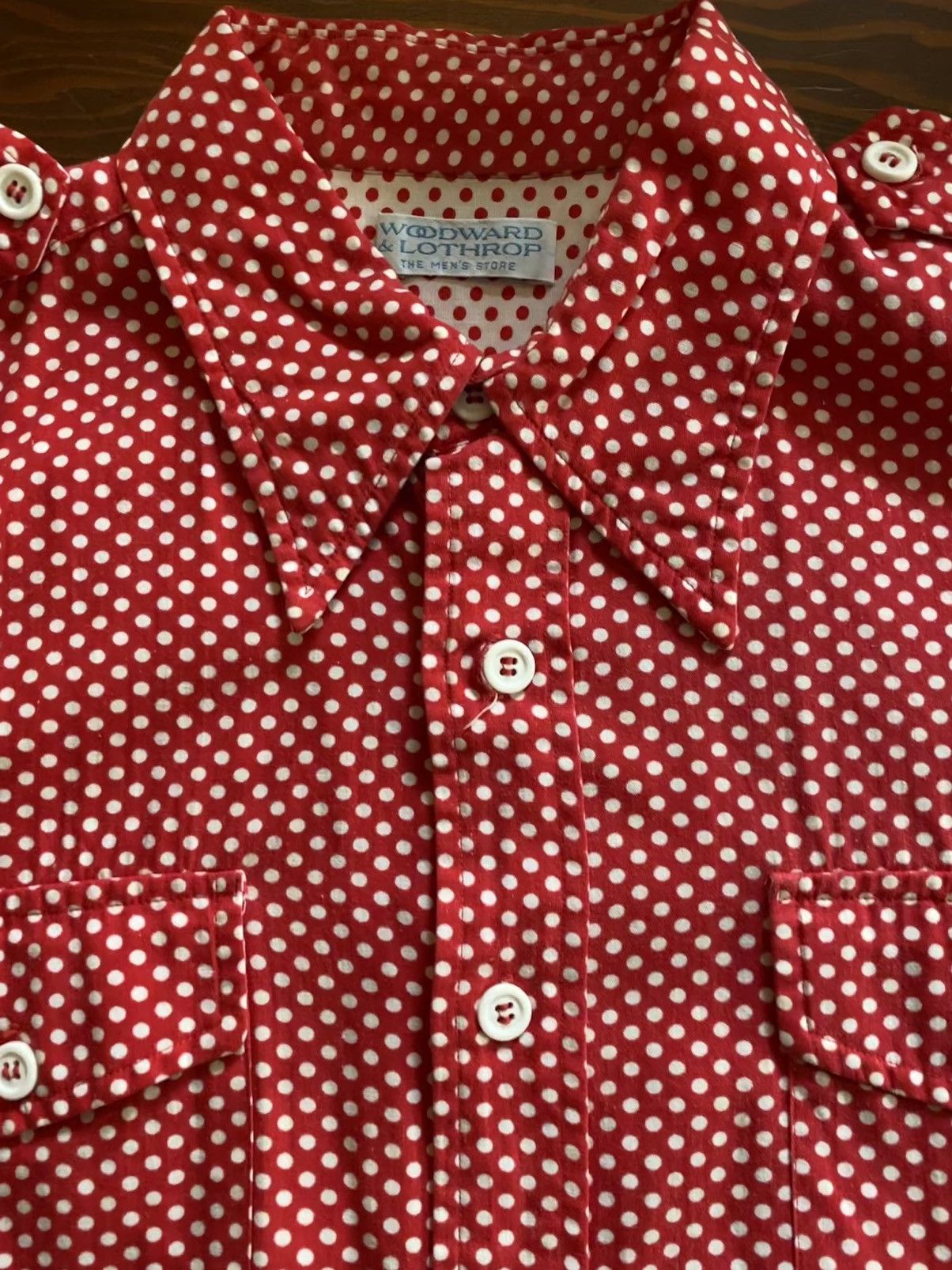 The Men's Store Vintage 60’s Woodward Polkadot Rockabilly Style Button Up Size US L / EU 52-54 / 3 - 2 Thumbnail