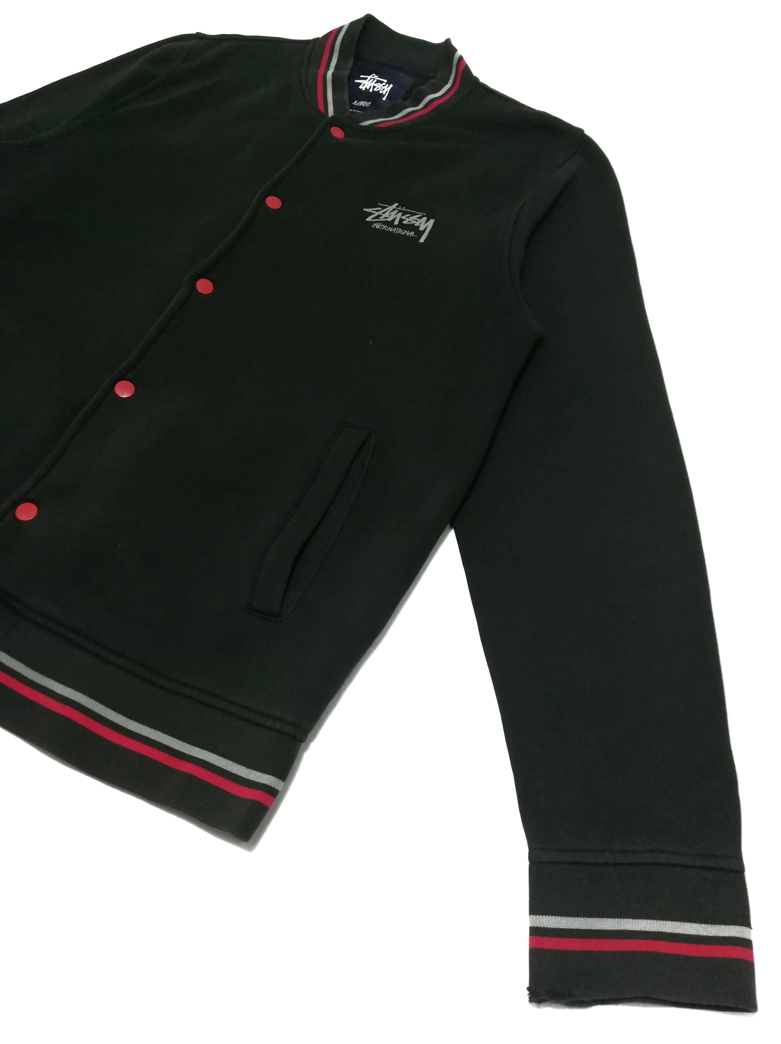 Stussy 🔥Stussy Varsity Spell Out Big Logo Down Button Jacket🔥 Size US XL / EU 56 / 4 - 4 Thumbnail
