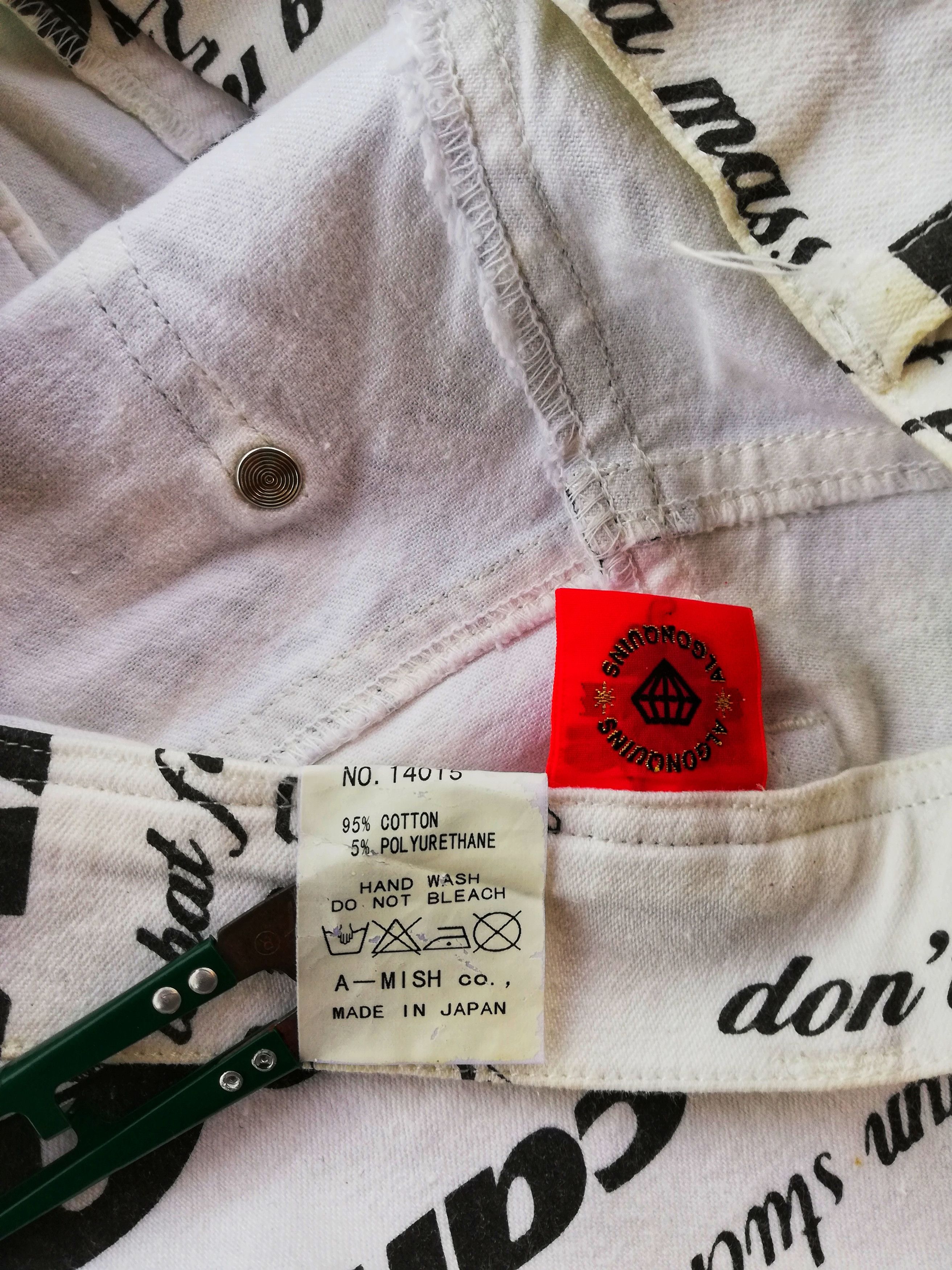 Designer × Japanese Brand 🔥Algonquins Fullprint Straight Cut Denim Pantsuit🔥 Size US 28 / EU 44 - 14 Thumbnail