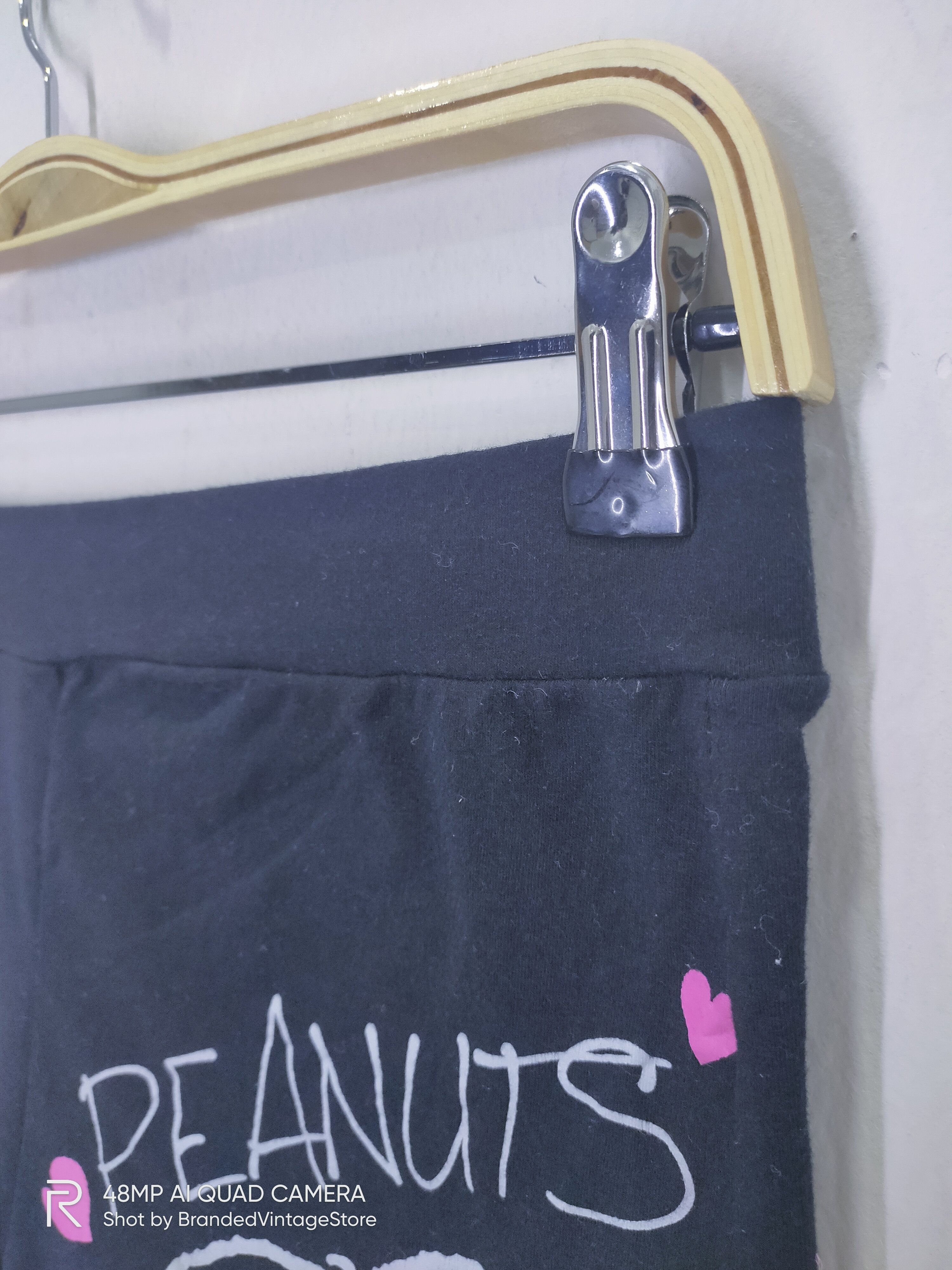 Cartoon Network × Peanuts PEANUT Black Soft Cotton Elastic Waist Art Boxer Short Pant Size 30" / US 8 / IT 44 - 7 Thumbnail
