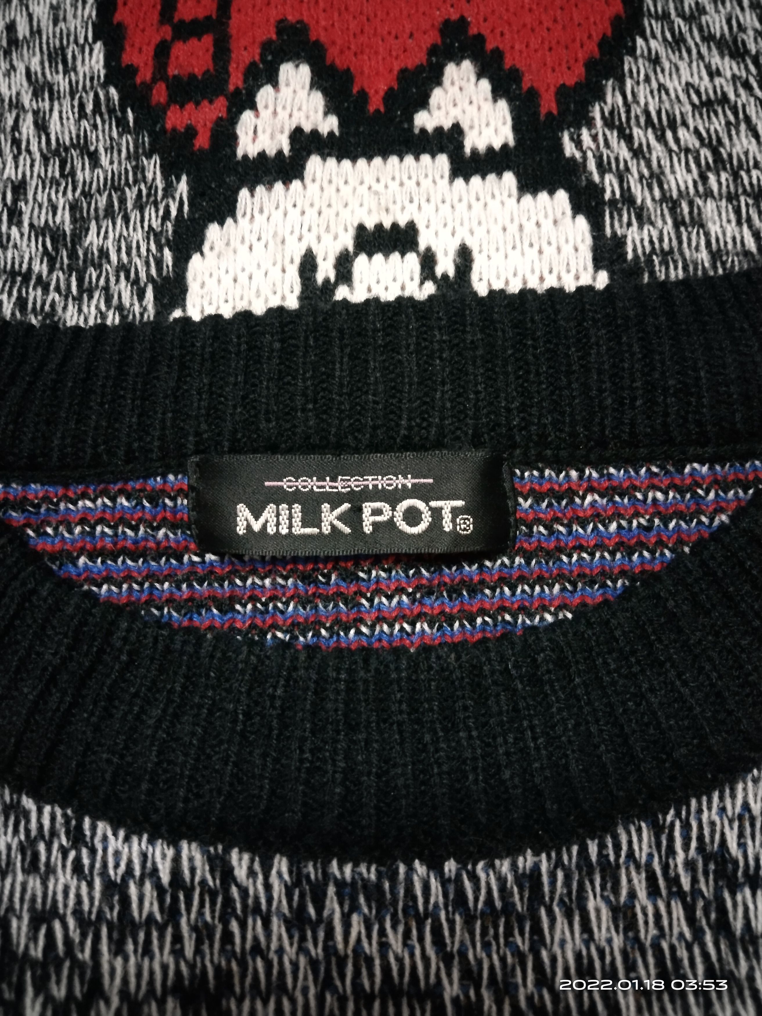Cartoon Network × Japanese Brand ALL OVER PRINTED MILK POT KNIT SWEATSHIRT Size US M / EU 48-50 / 2 - 5 Thumbnail