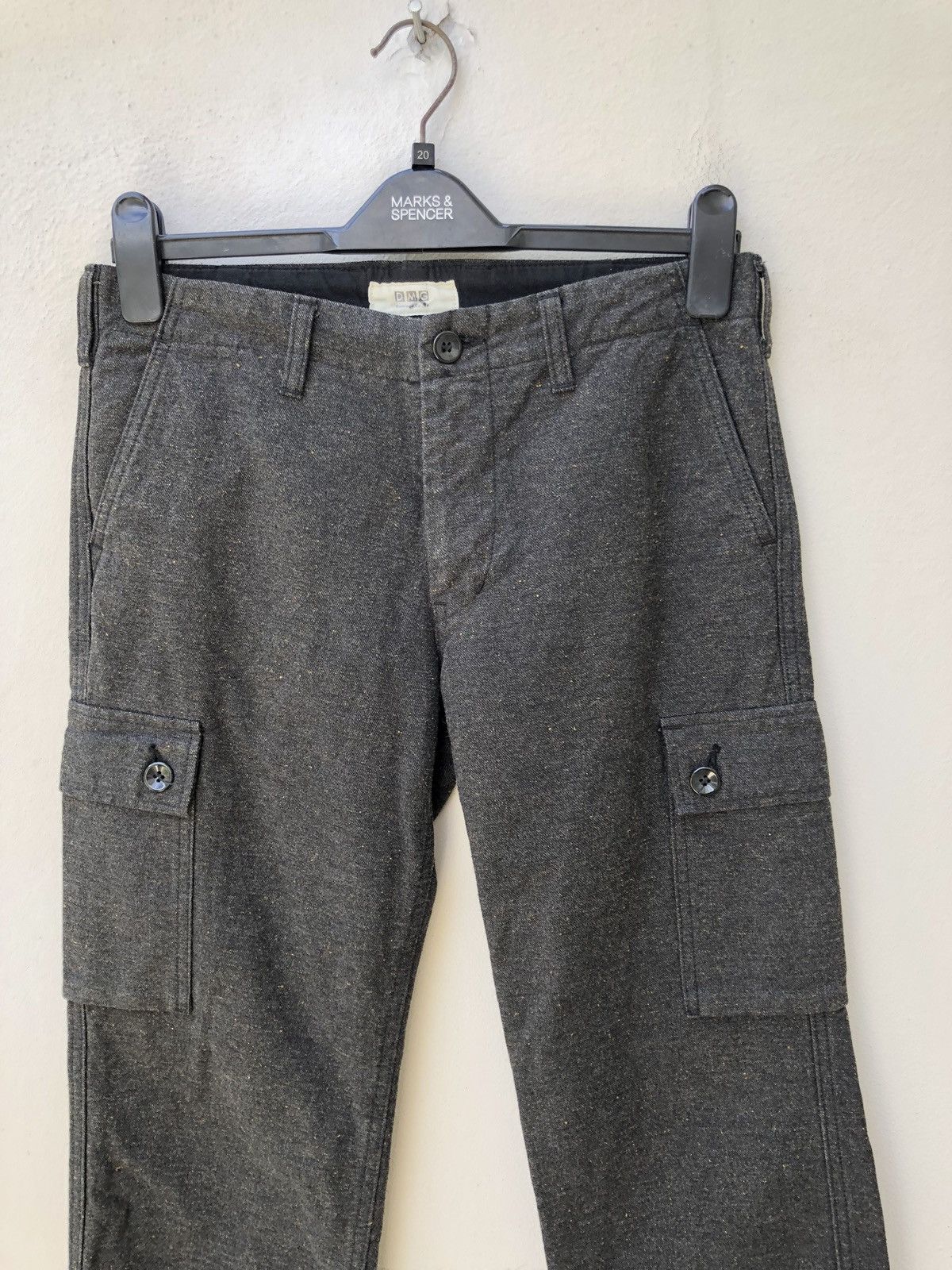 Spellbound DOMINGO Made In Japan Salt & Pepper Cargo Trouser Size US 30 / EU 46 - 2 Thumbnail