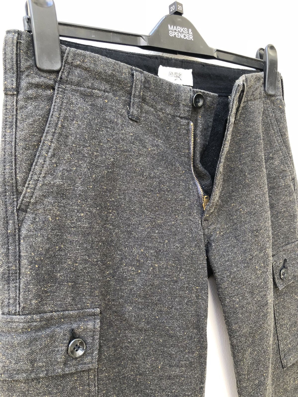 Spellbound DOMINGO Made In Japan Salt & Pepper Cargo Trouser Size US 30 / EU 46 - 4 Thumbnail