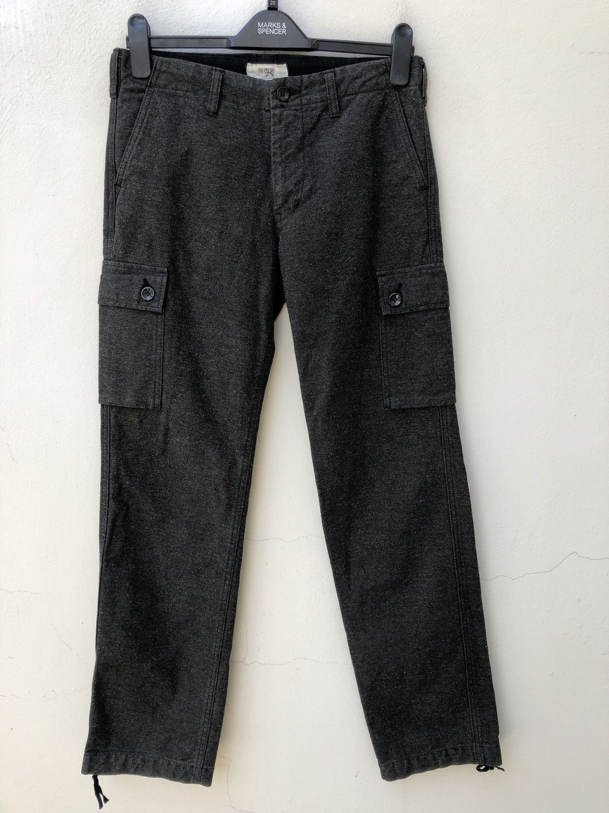 Spellbound DOMINGO Made In Japan Salt & Pepper Cargo Trouser Size US 30 / EU 46 - 1 Thumbnail
