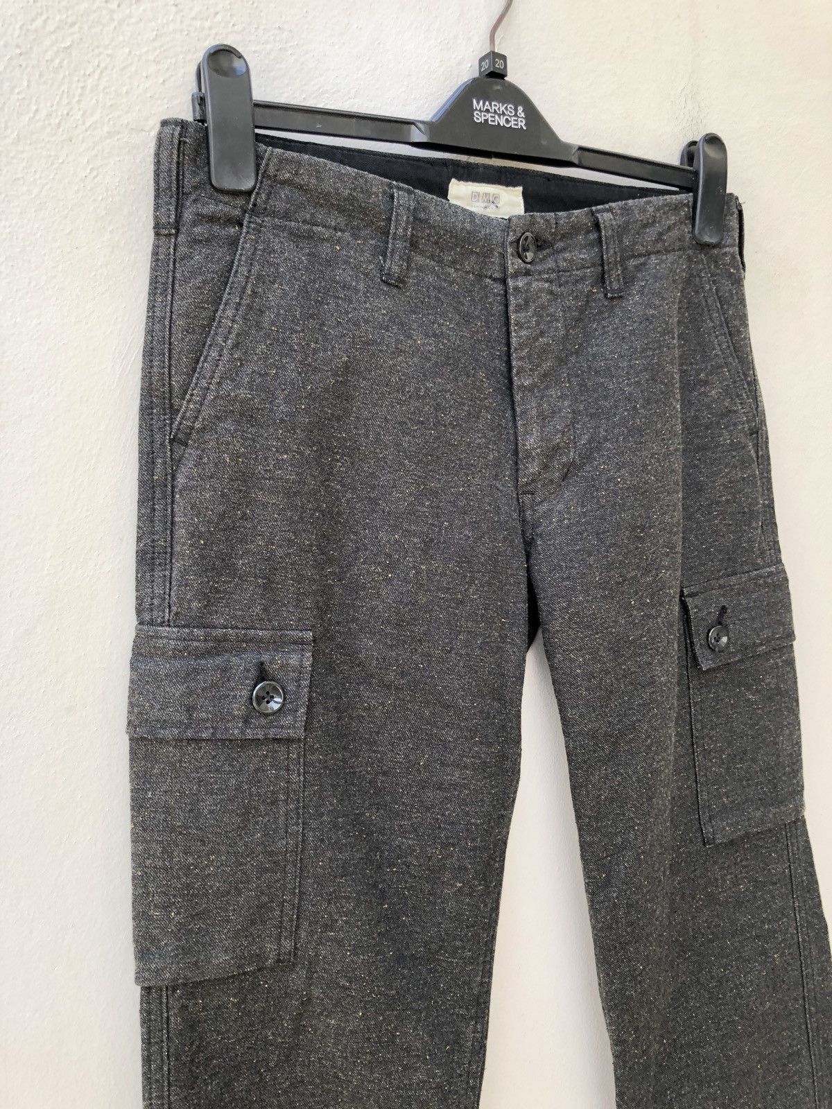 Spellbound DOMINGO Made In Japan Salt & Pepper Cargo Trouser Size US 30 / EU 46 - 3 Thumbnail