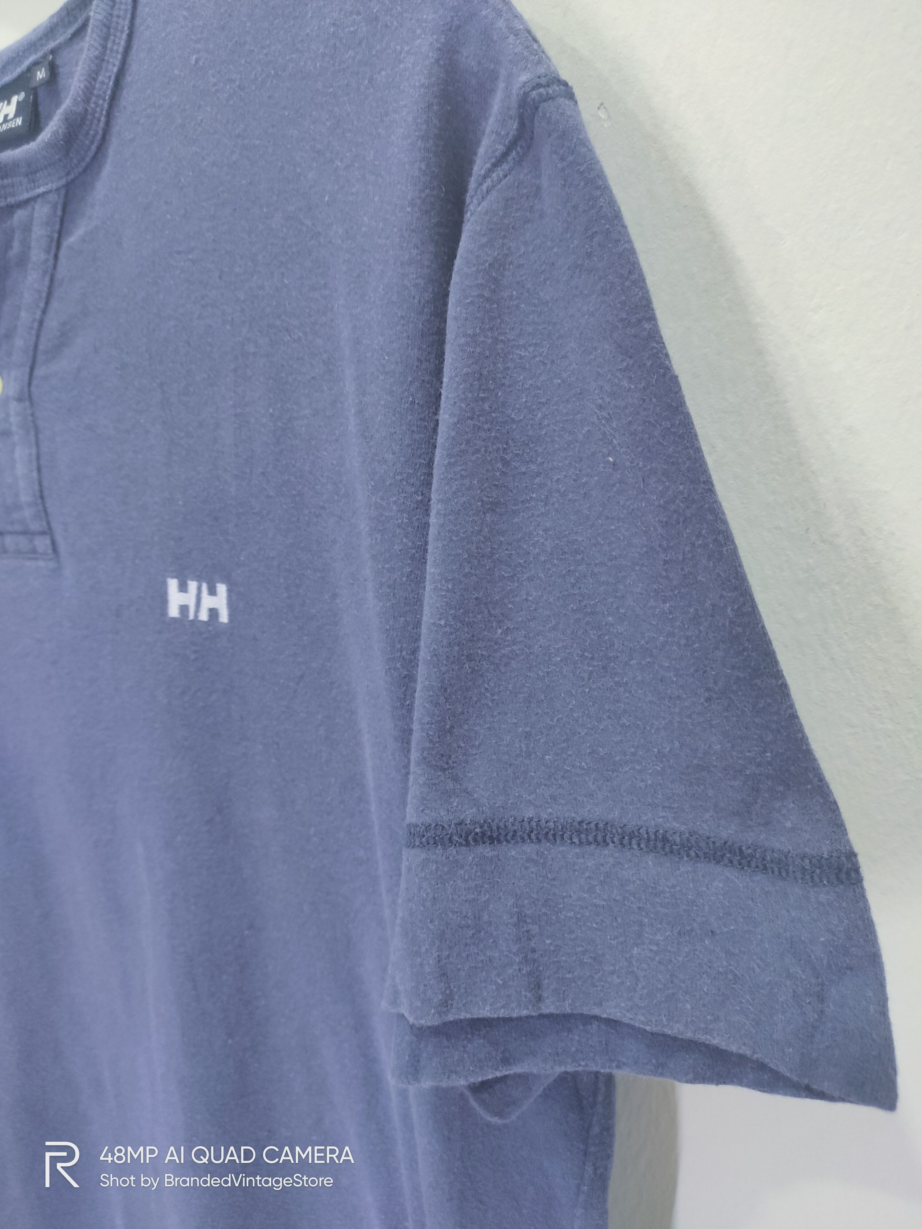 American Stitch × Helly Hansen × Japanese Brand Vintage HELLY HANSEN Rare Half Button Streetwear Polo Shirt Size US M / EU 48-50 / 2 - 7 Thumbnail