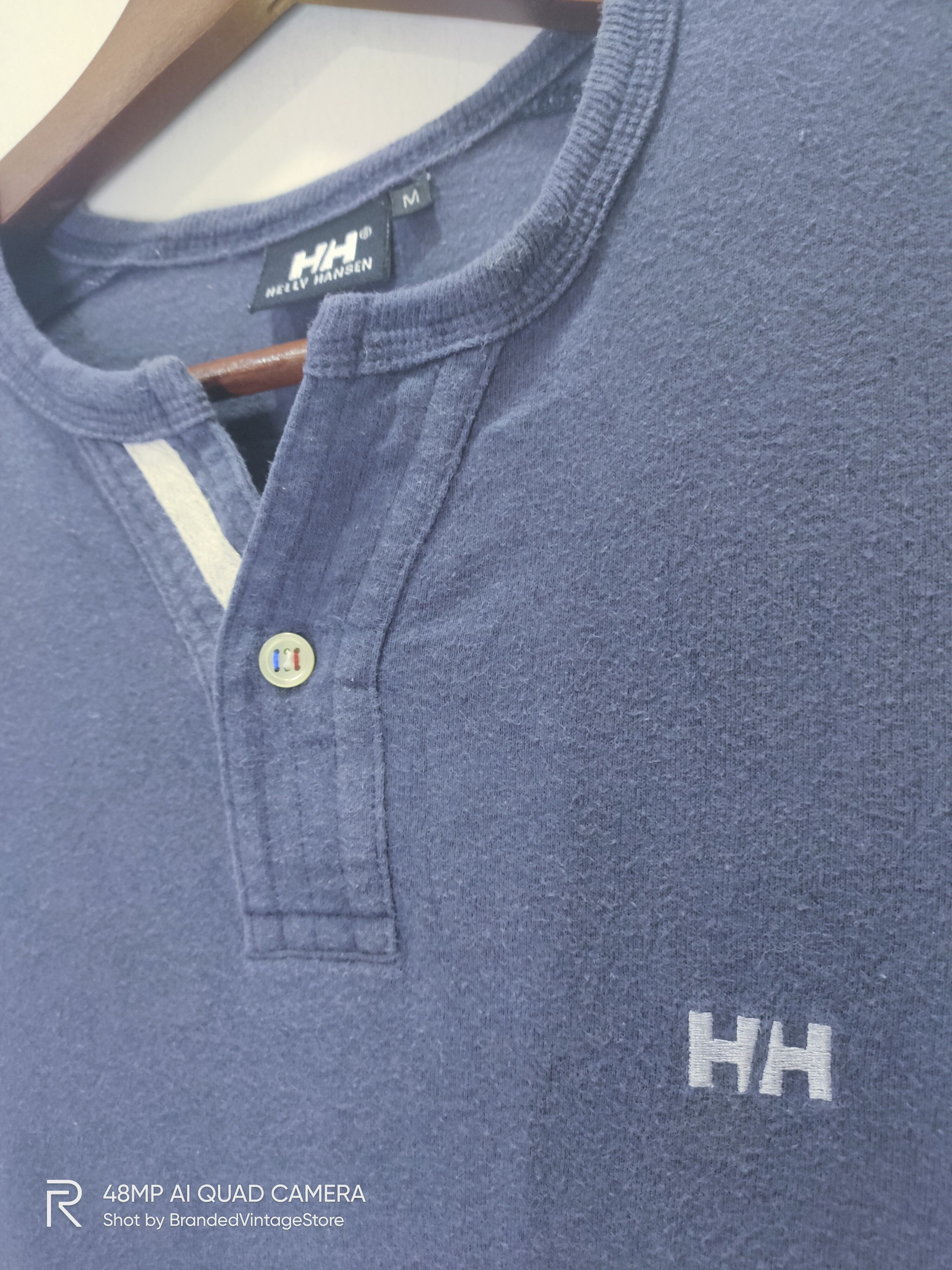 American Stitch × Helly Hansen × Japanese Brand Vintage HELLY HANSEN Rare Half Button Streetwear Polo Shirt Size US M / EU 48-50 / 2 - 9 Thumbnail