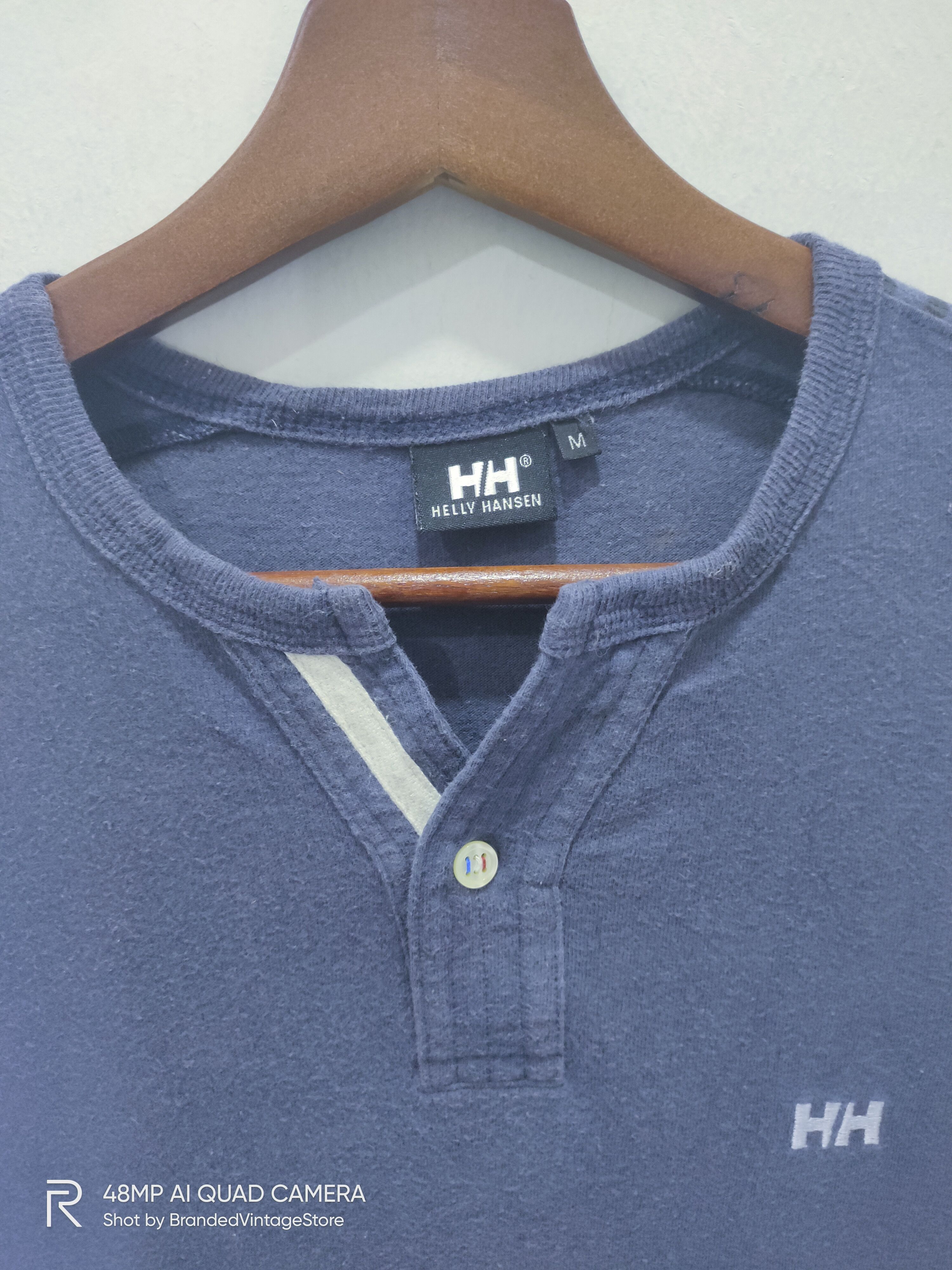 American Stitch × Helly Hansen × Japanese Brand Vintage HELLY HANSEN Rare Half Button Streetwear Polo Shirt Size US M / EU 48-50 / 2 - 8 Thumbnail