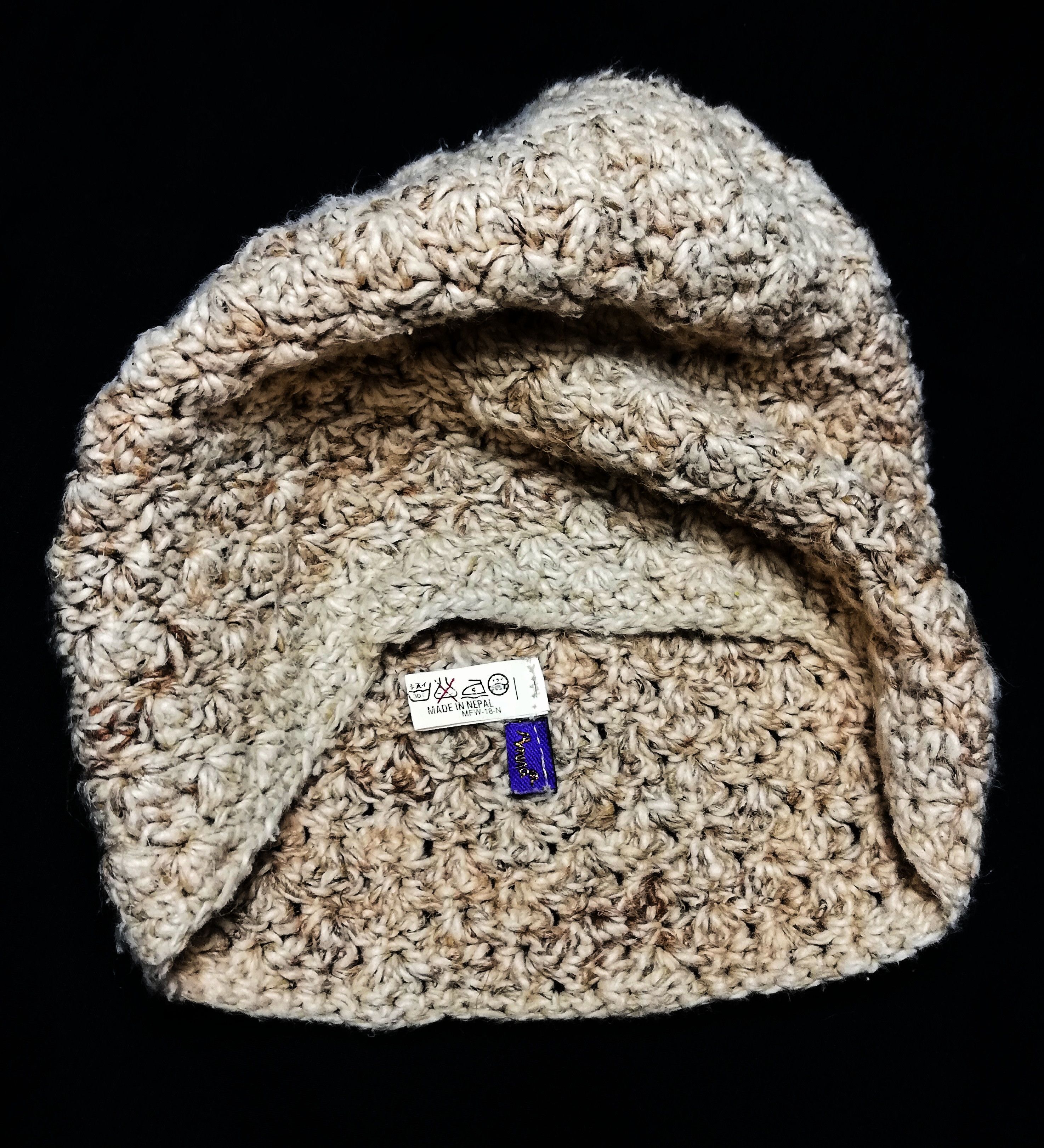Japanese Brand 🔥Amina Hemp Cotton / Henka Made In Nepal Hat Beret🔥 Size ONE SIZE - 10 Thumbnail