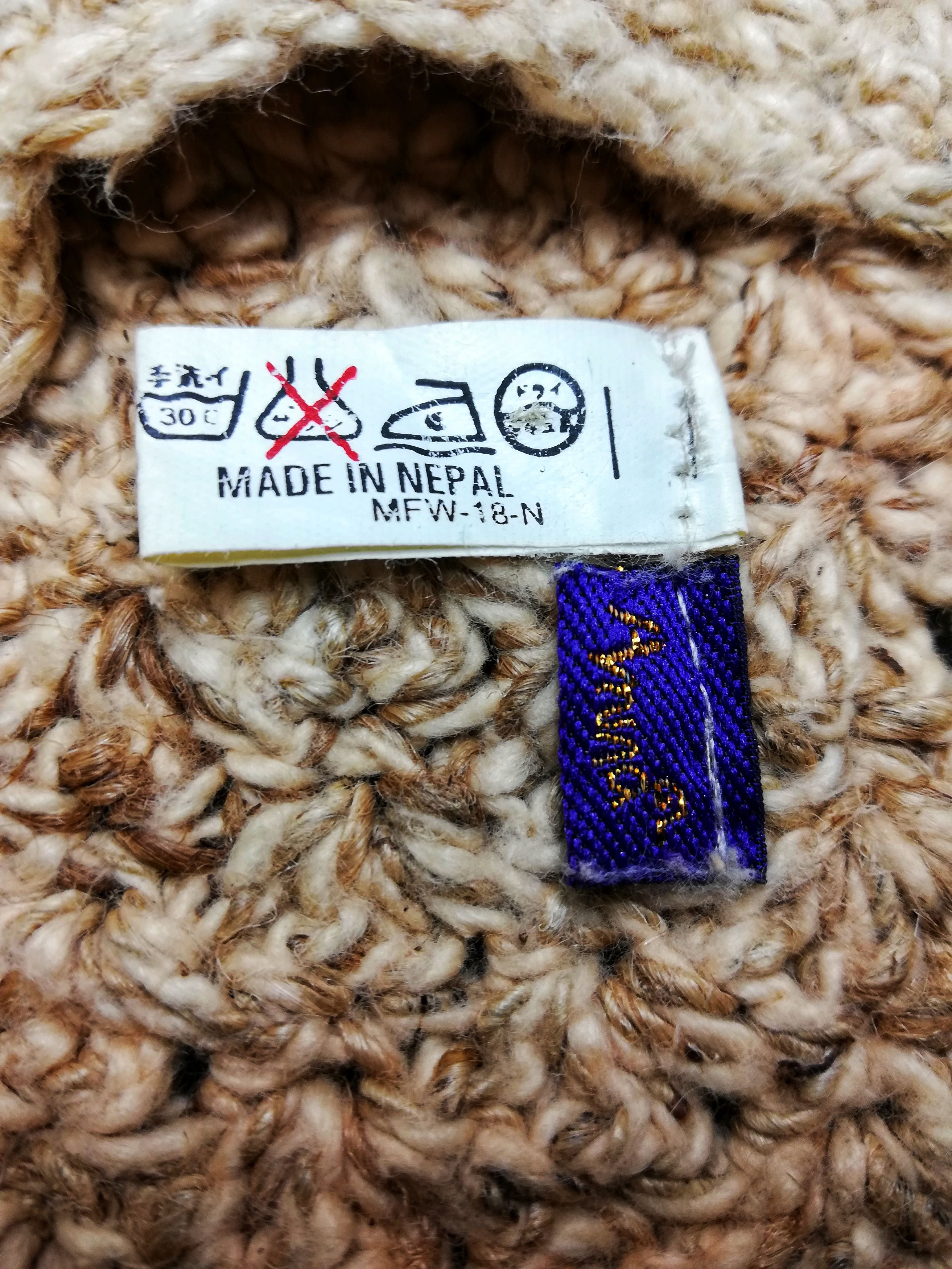Japanese Brand 🔥Amina Hemp Cotton / Henka Made In Nepal Hat Beret🔥 Size ONE SIZE - 11 Thumbnail