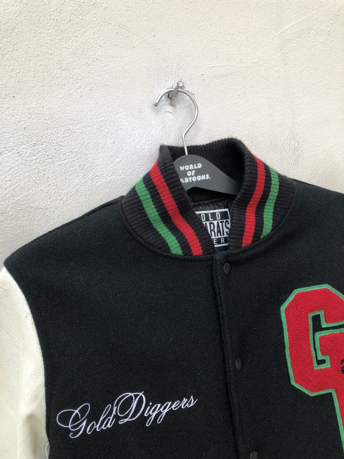 Leather Japan Designer 24 Karats Gold Diggers Varsity Jacket Size US M / EU 48-50 / 2 - 15 Thumbnail