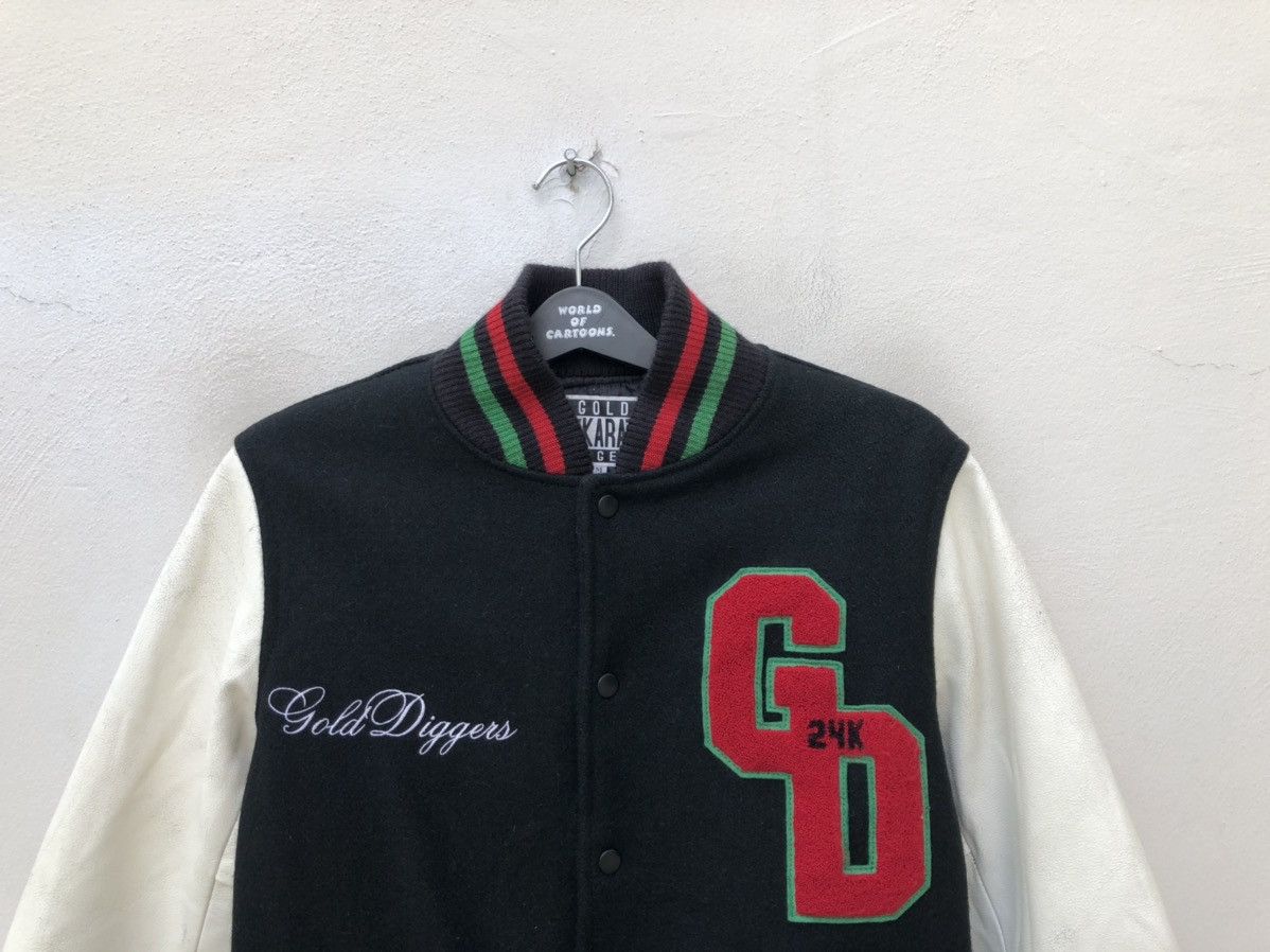 Leather Japan Designer 24 Karats Gold Diggers Varsity Jacket Size US M / EU 48-50 / 2 - 14 Thumbnail