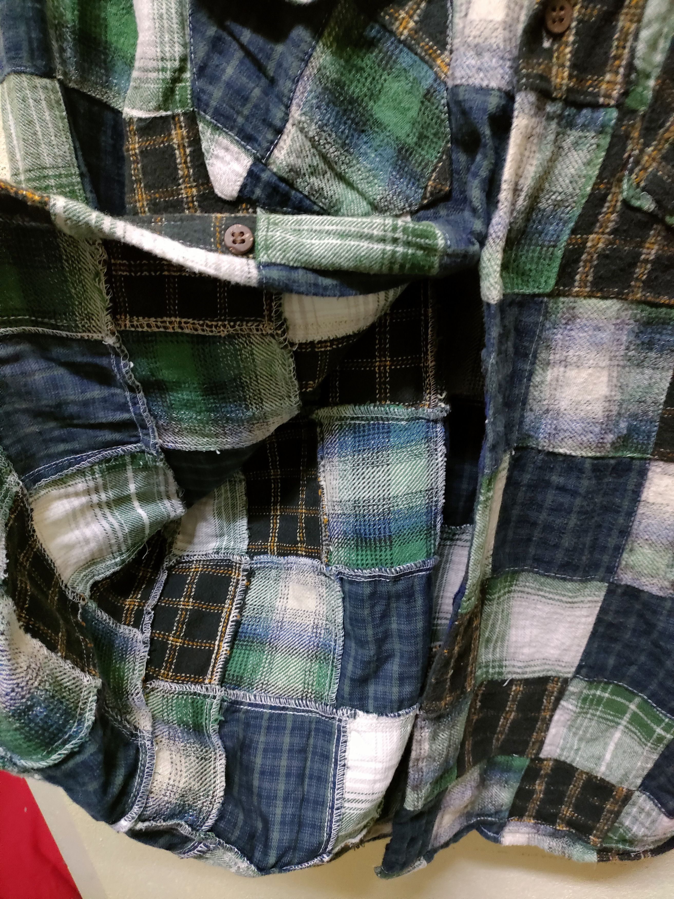 Flannel × Global Work × Vintage 💥 Best Offer 💥 Global Work Patchwork Flannel Size US L / EU 52-54 / 3 - 8 Thumbnail