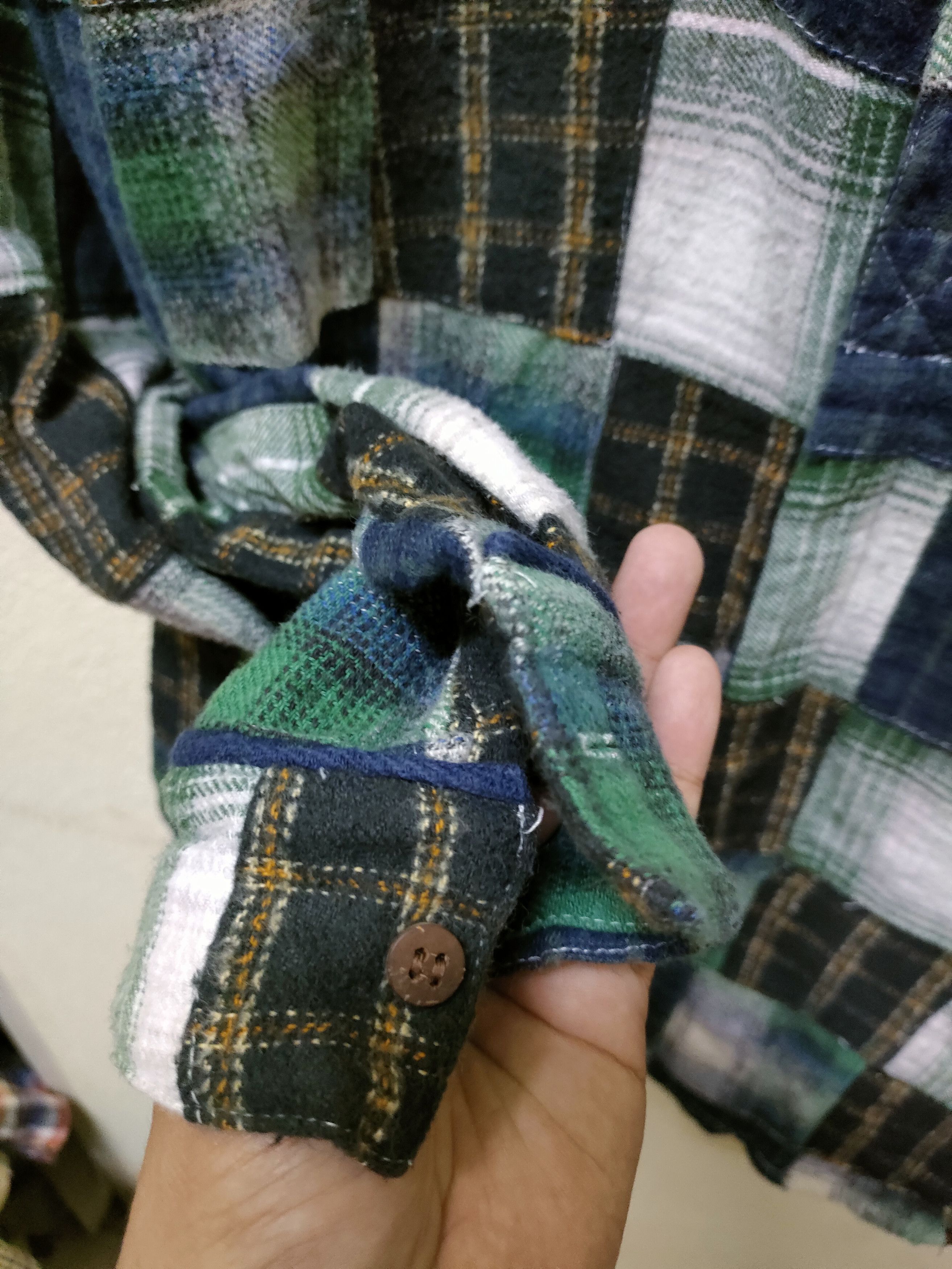 Flannel × Global Work × Vintage 💥 Best Offer 💥 Global Work Patchwork Flannel Size US L / EU 52-54 / 3 - 6 Thumbnail