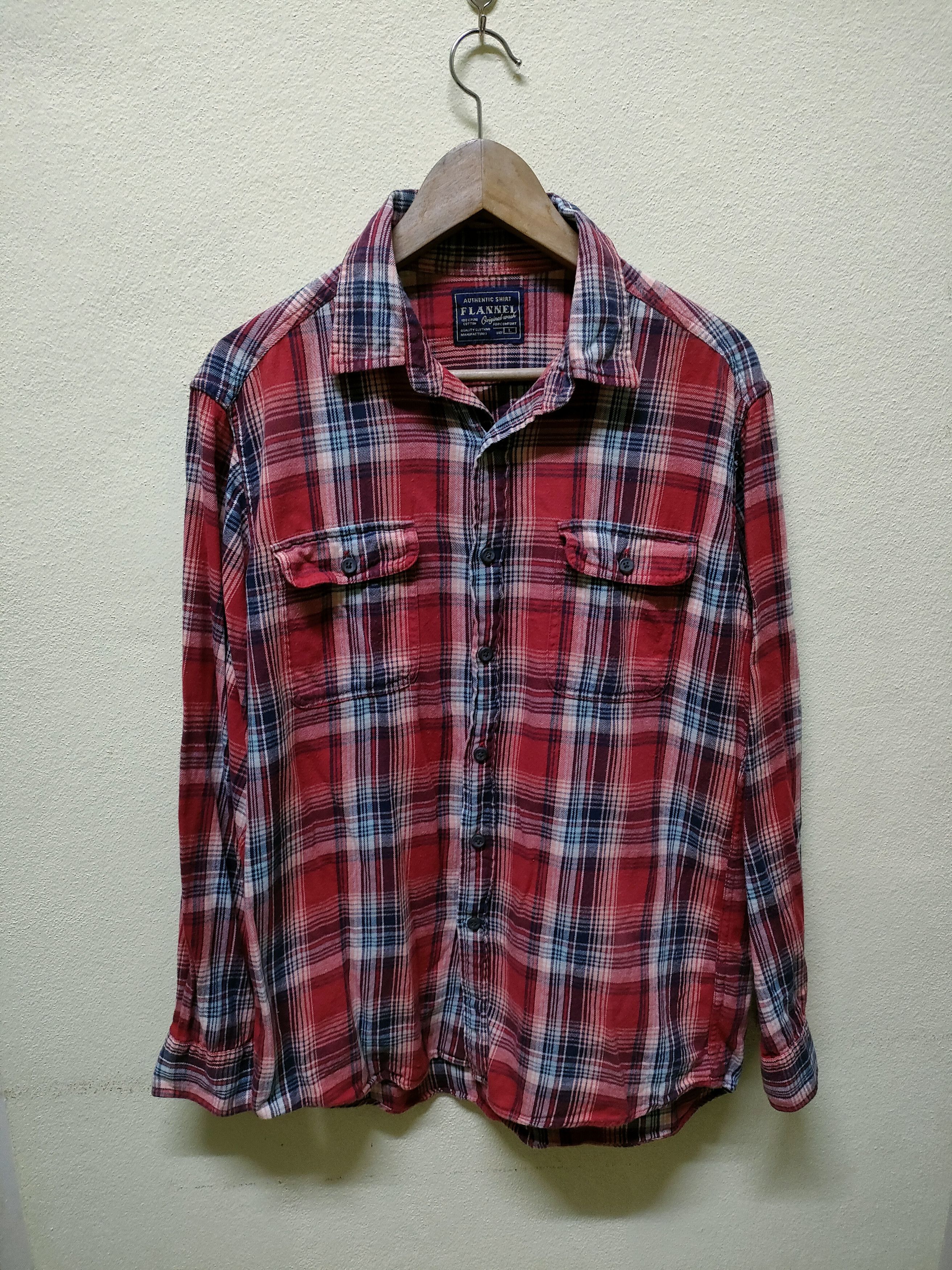 Flannel × Uniqlo × Vintage 🔥 Steal 🔥 Uniqlo Flannel Double Pocket Size US L / EU 52-54 / 3 - 1 Thumbnail