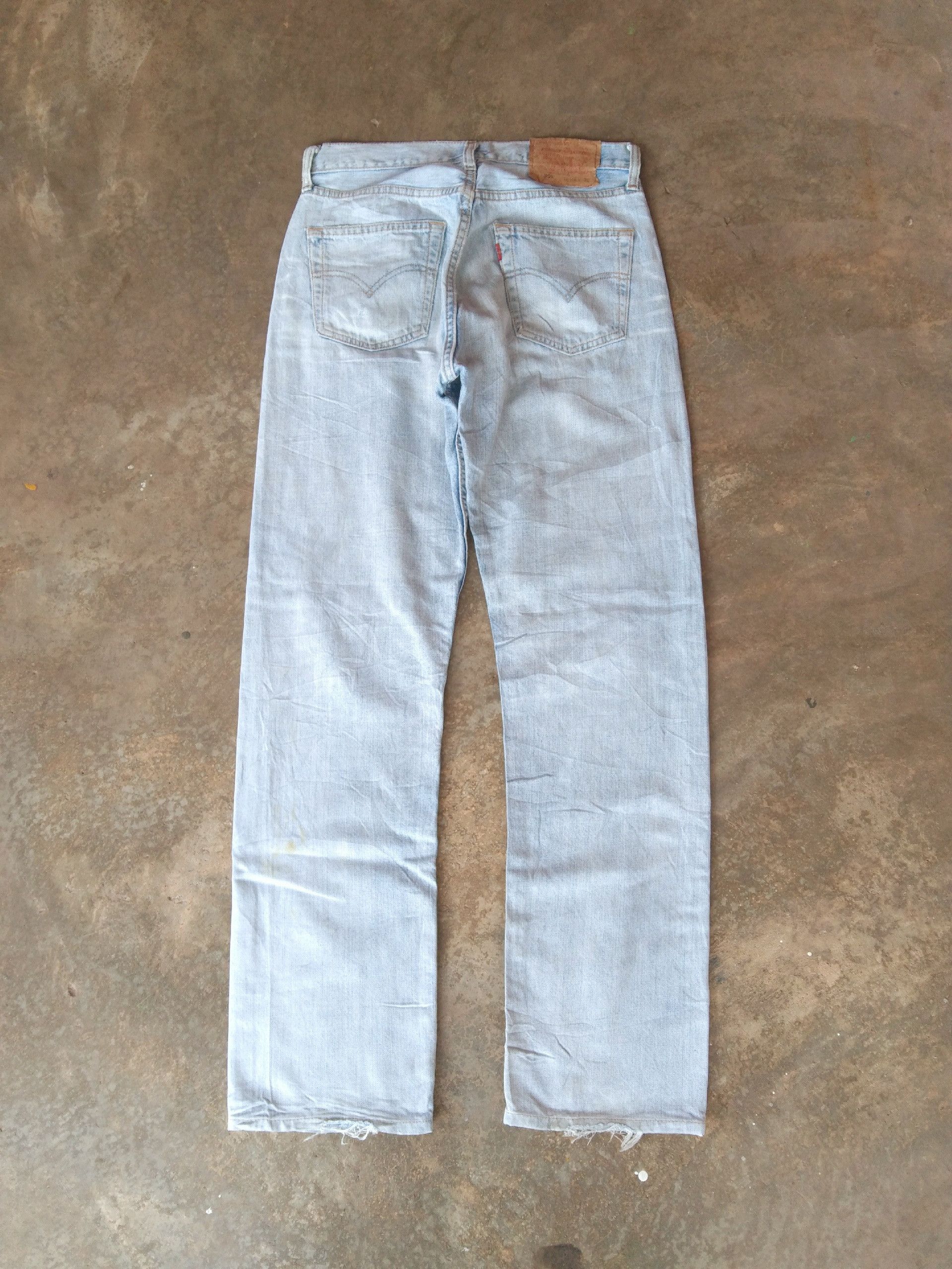 Levi's Vintage Levi's 501 Straight Leg Distressed Jeans 28x30 Size US 28 / EU 44 - 2 Thumbnail