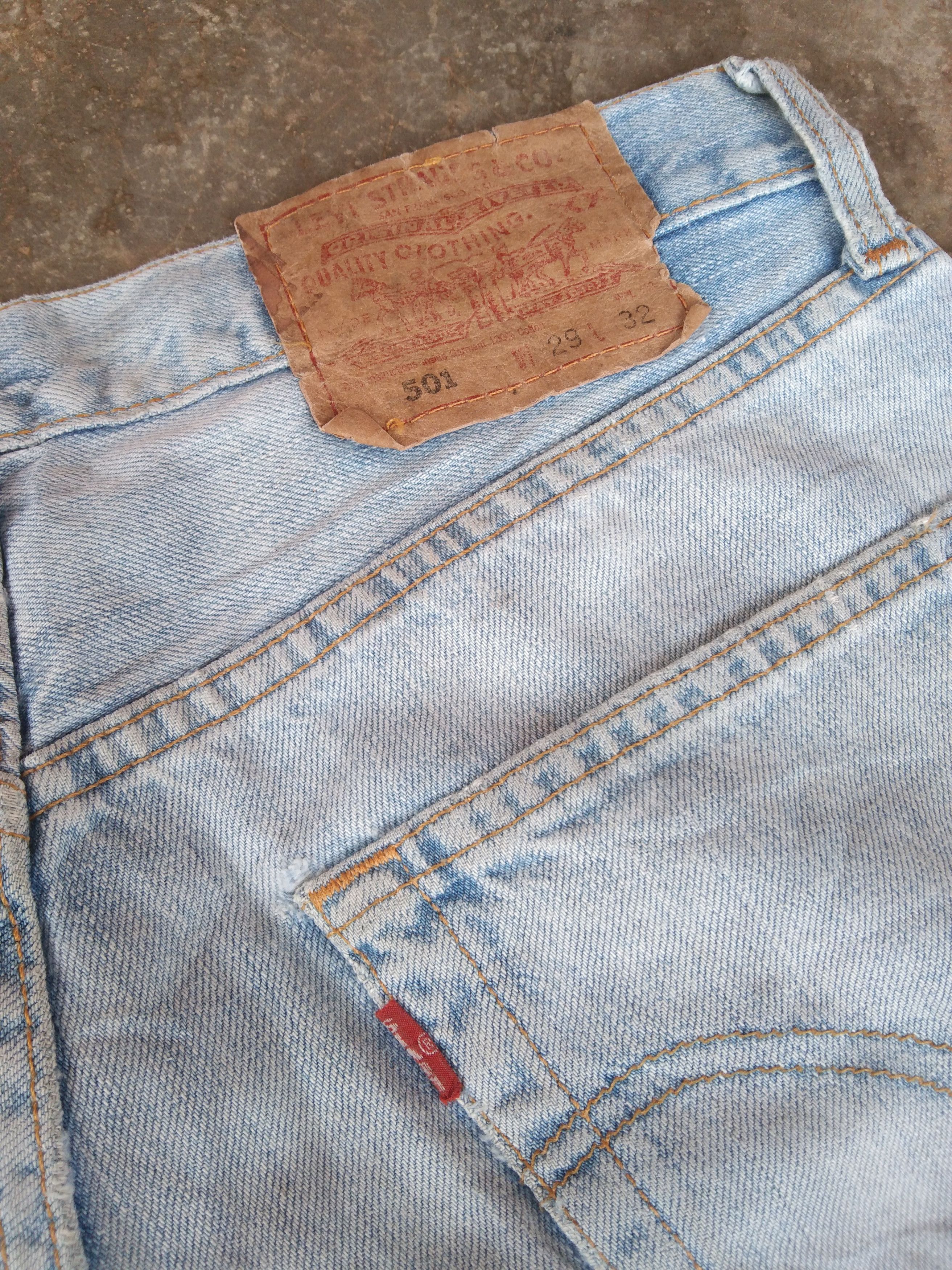 Levi's Vintage Levi's 501 Straight Leg Distressed Jeans 28x30 Size US 28 / EU 44 - 3 Thumbnail