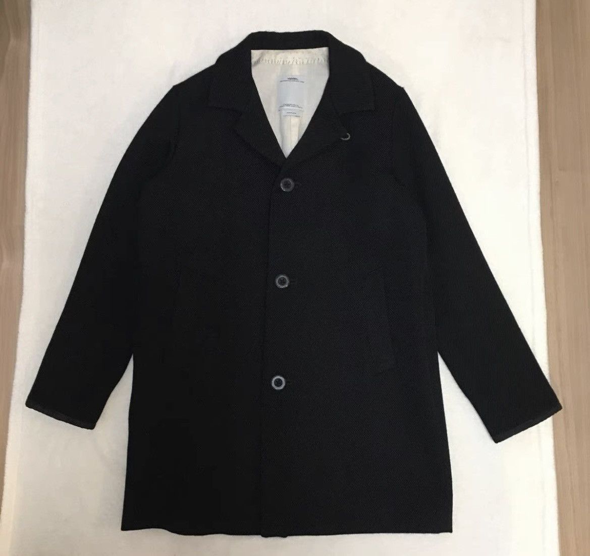 image of Visvim Mies Coat in Black, Men's (Size Medium)