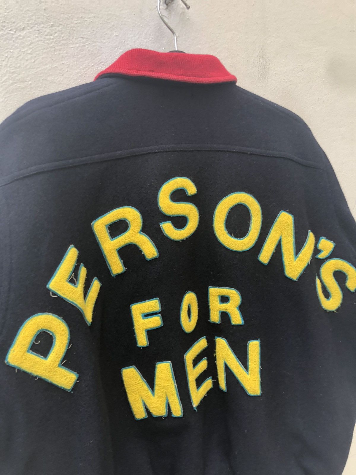 PERSON'S 80s Person’s Japan Spell Out Varsity Oversize Bomber Wool Size US XL / EU 56 / 4 - 8 Thumbnail