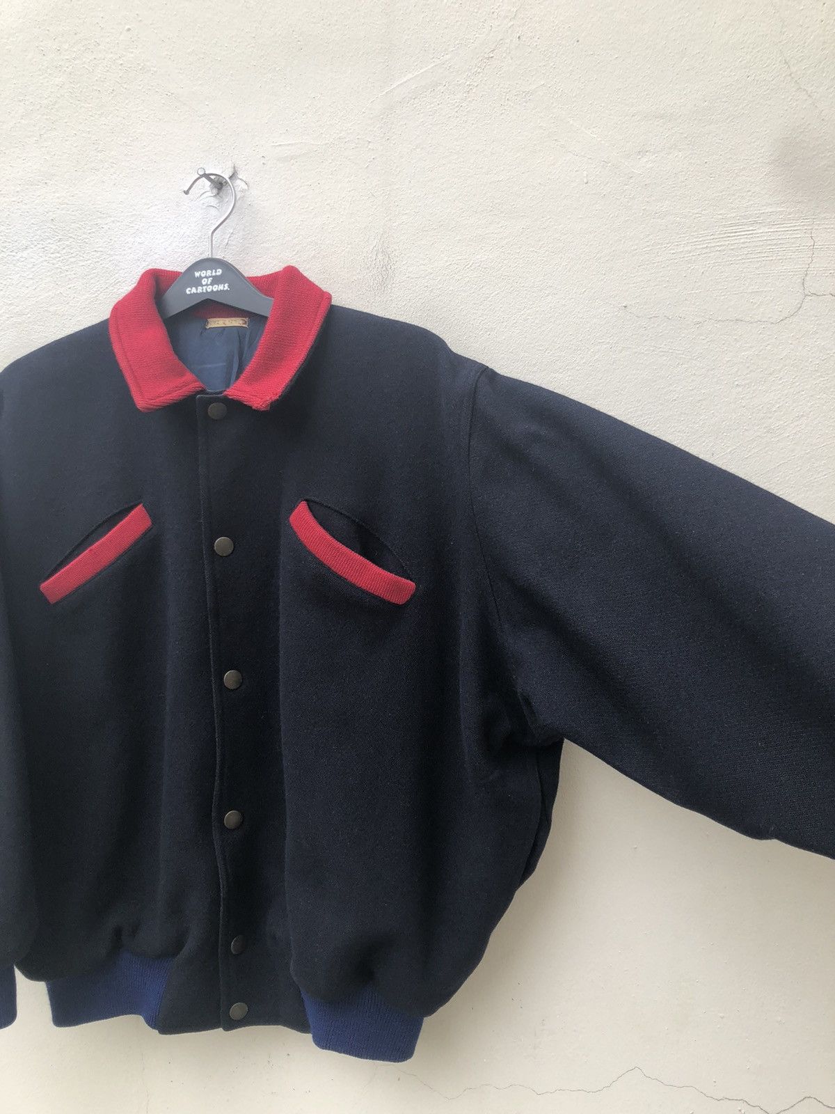 PERSON'S 80s Person’s Japan Spell Out Varsity Oversize Bomber Wool Size US XL / EU 56 / 4 - 15 Thumbnail