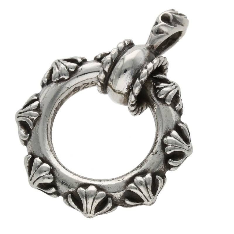 image of Chrome Hearts Loop Charm in Silver, Women's