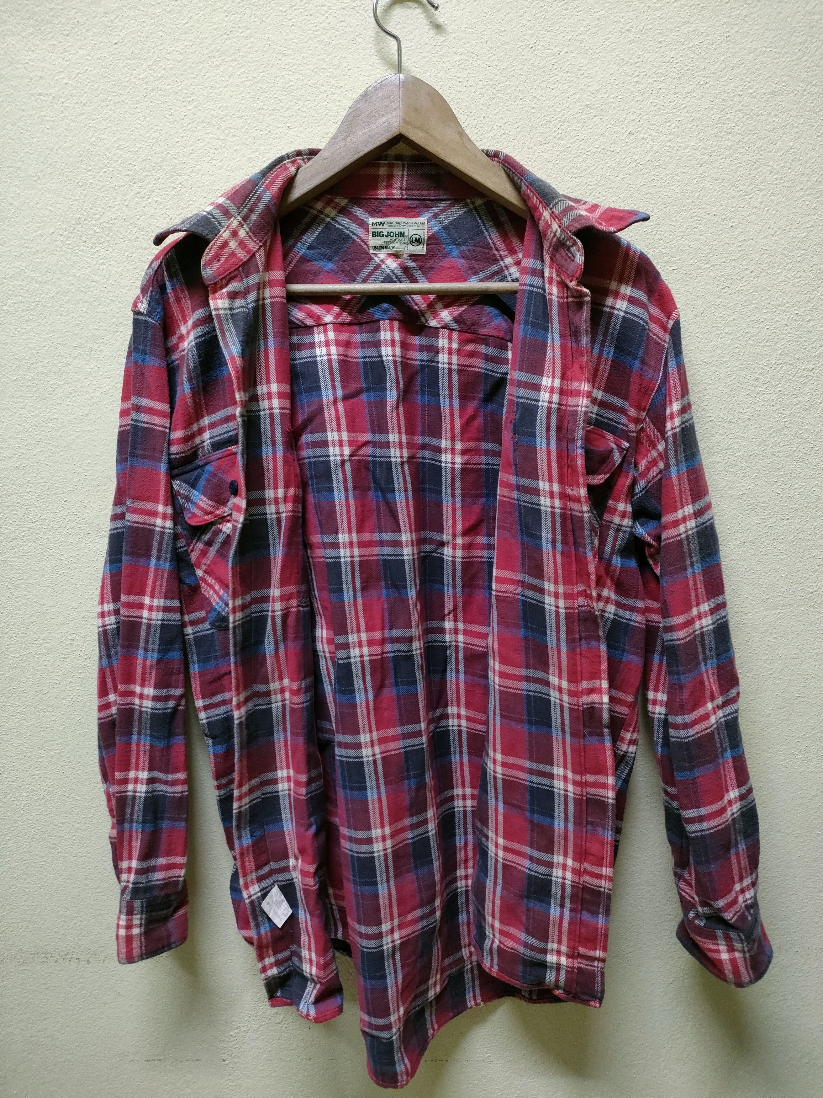 Big John × Flannel × Japanese Brand 💥 Best Offer 💥 Big John Flannel Double Pocket Size US M / EU 48-50 / 2 - 7 Thumbnail