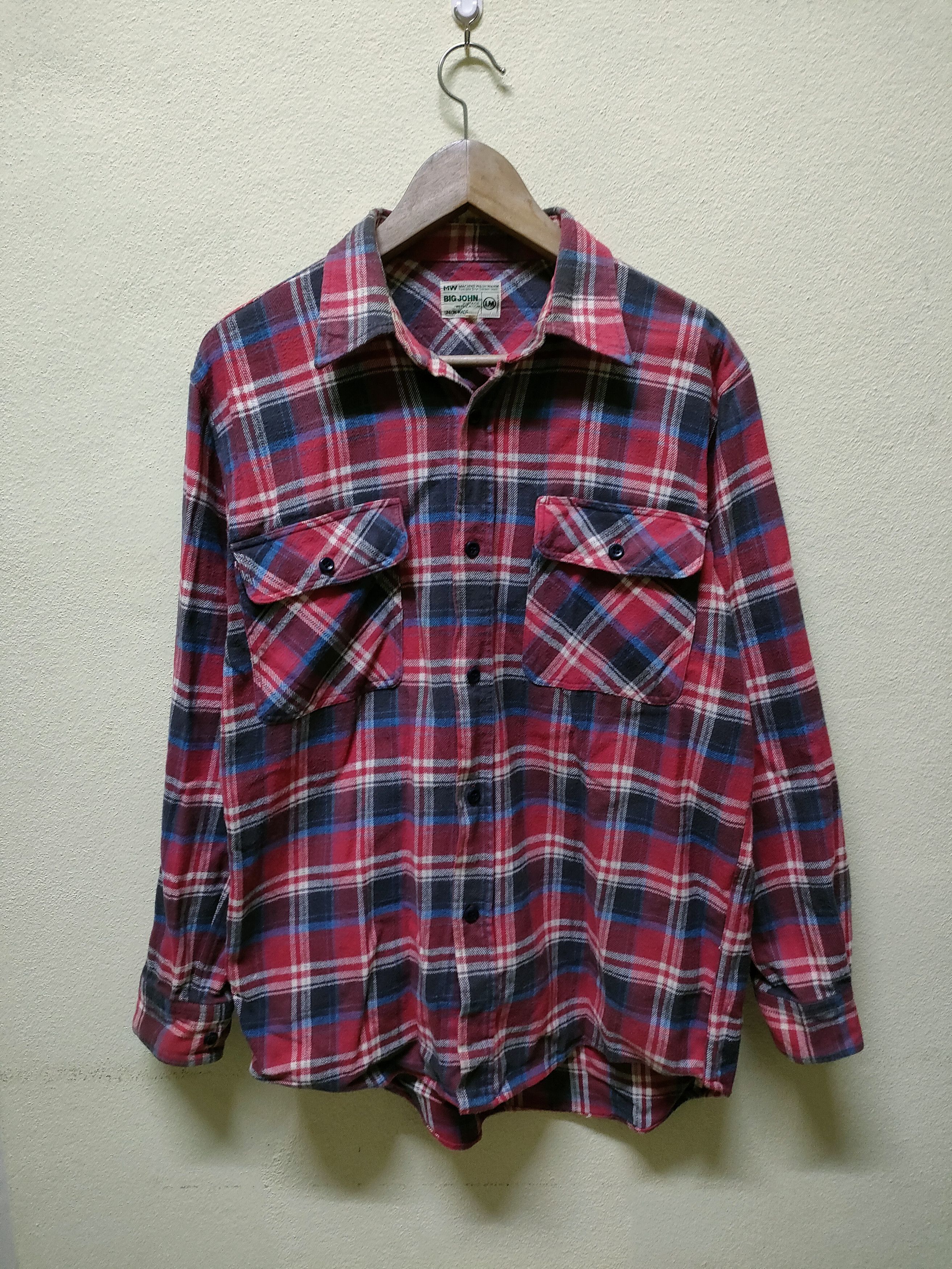 Big John × Flannel × Japanese Brand 💥 Best Offer 💥 Big John Flannel Double Pocket Size US M / EU 48-50 / 2 - 1 Thumbnail