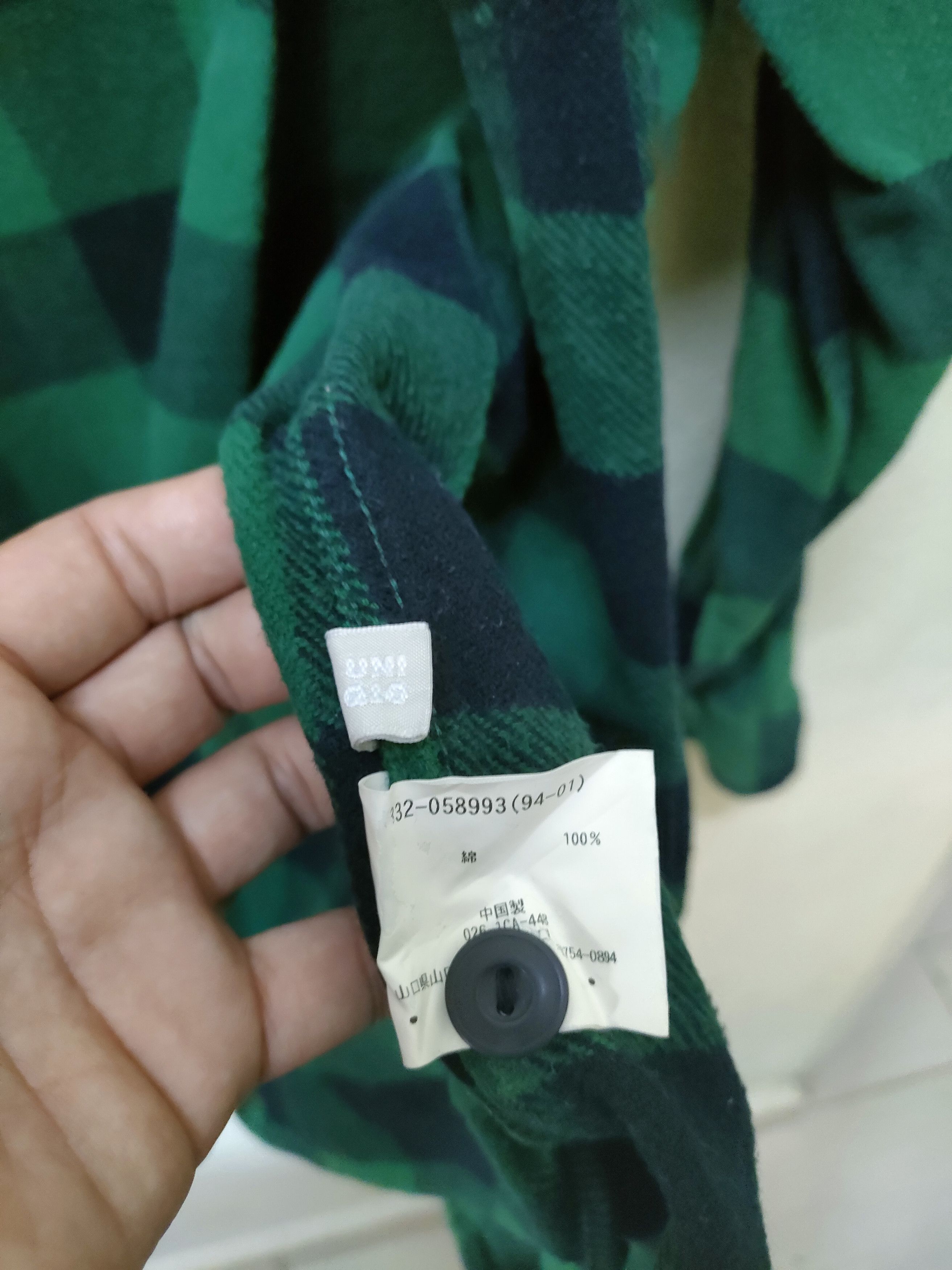 Flannel × Uniqlo × Vintage 🔥 Steal 🔥 Vintage Uniqlo Flannel Green Tartan Size US L / EU 52-54 / 3 - 4 Thumbnail