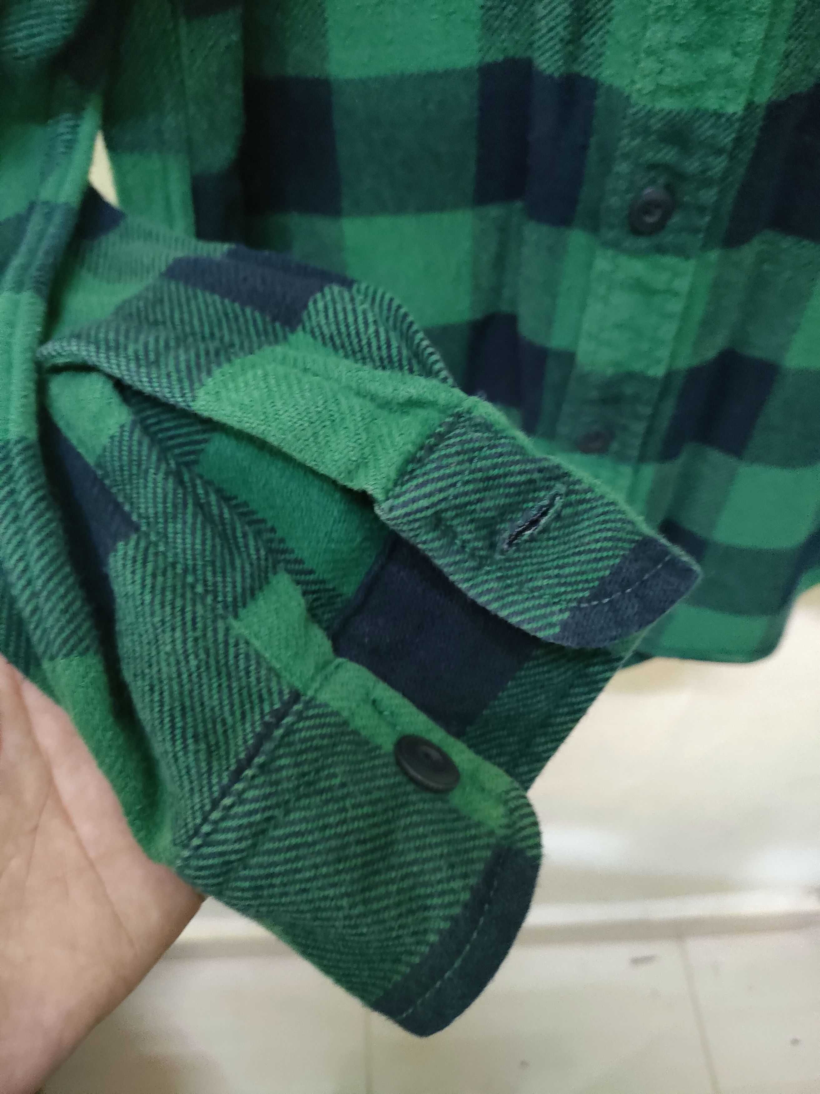 Flannel × Uniqlo × Vintage 🔥 Steal 🔥 Vintage Uniqlo Flannel Green Tartan Size US L / EU 52-54 / 3 - 3 Thumbnail