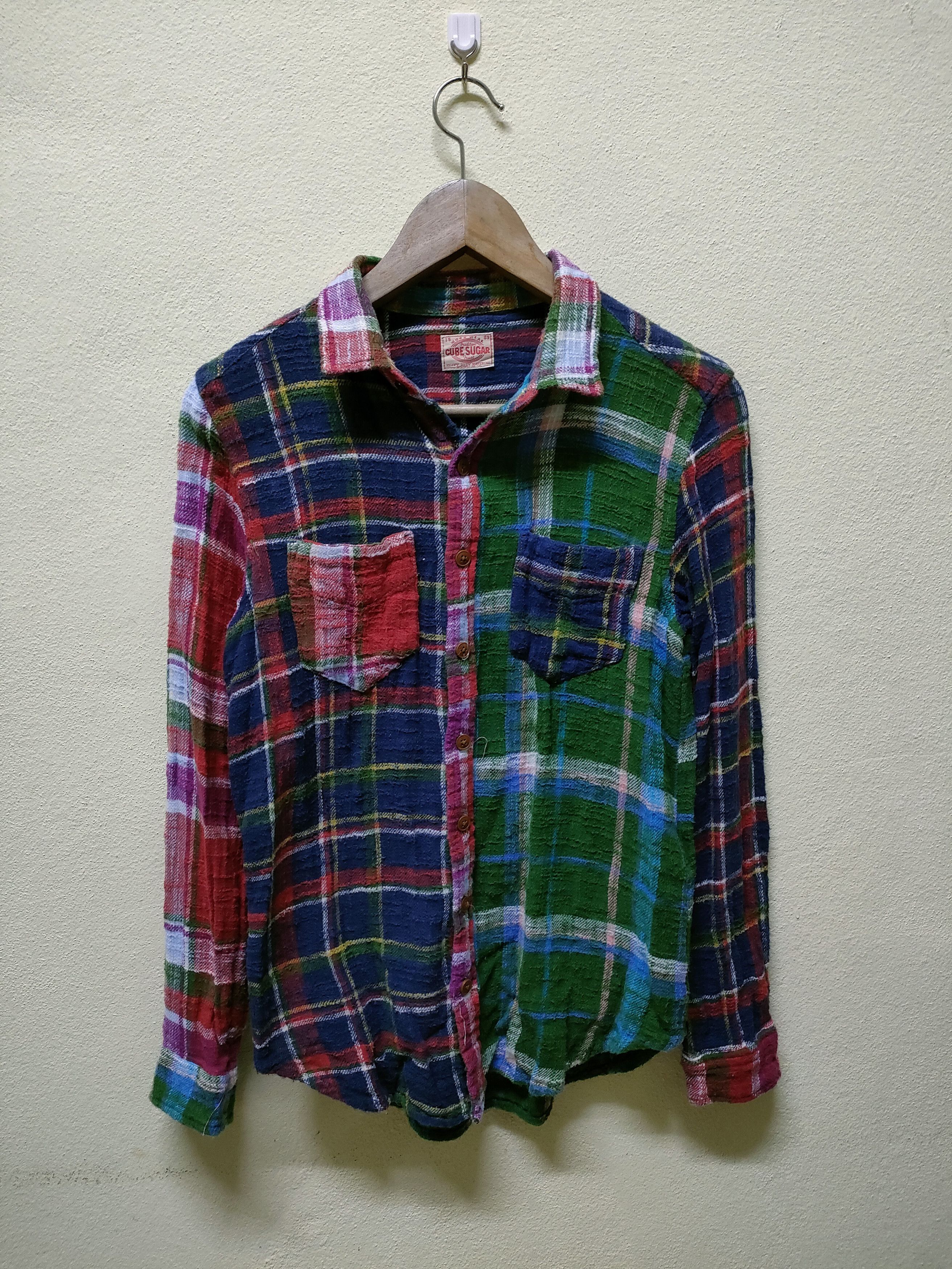Flannel × Japanese Brand 🔥 Steal 🔥 Cube Sugar Crazy Color Flannel Size US M / EU 48-50 / 2 - 1 Thumbnail