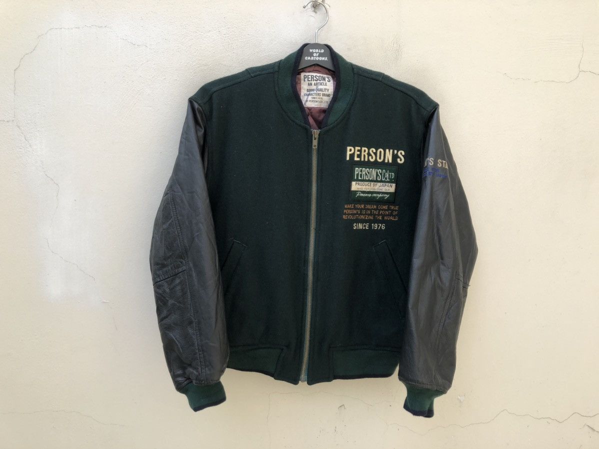 PERSON'S 90s Person’s Japan STAFF COLLECTION Varsity Bomber Jacket Size US M / EU 48-50 / 2 - 8 Thumbnail