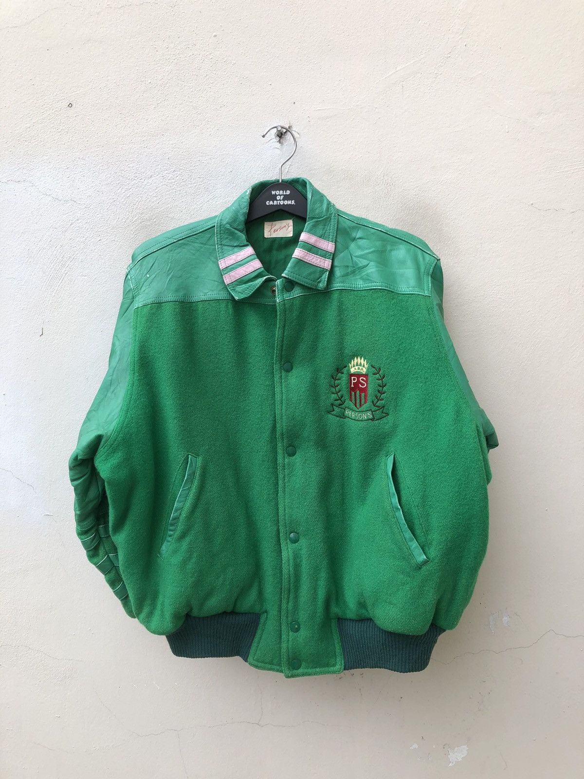 PERSON'S Vintage 90s Person’s Japan Spell Baggy Varsity Bomber Jacket Size US L / EU 52-54 / 3 - 20 Thumbnail