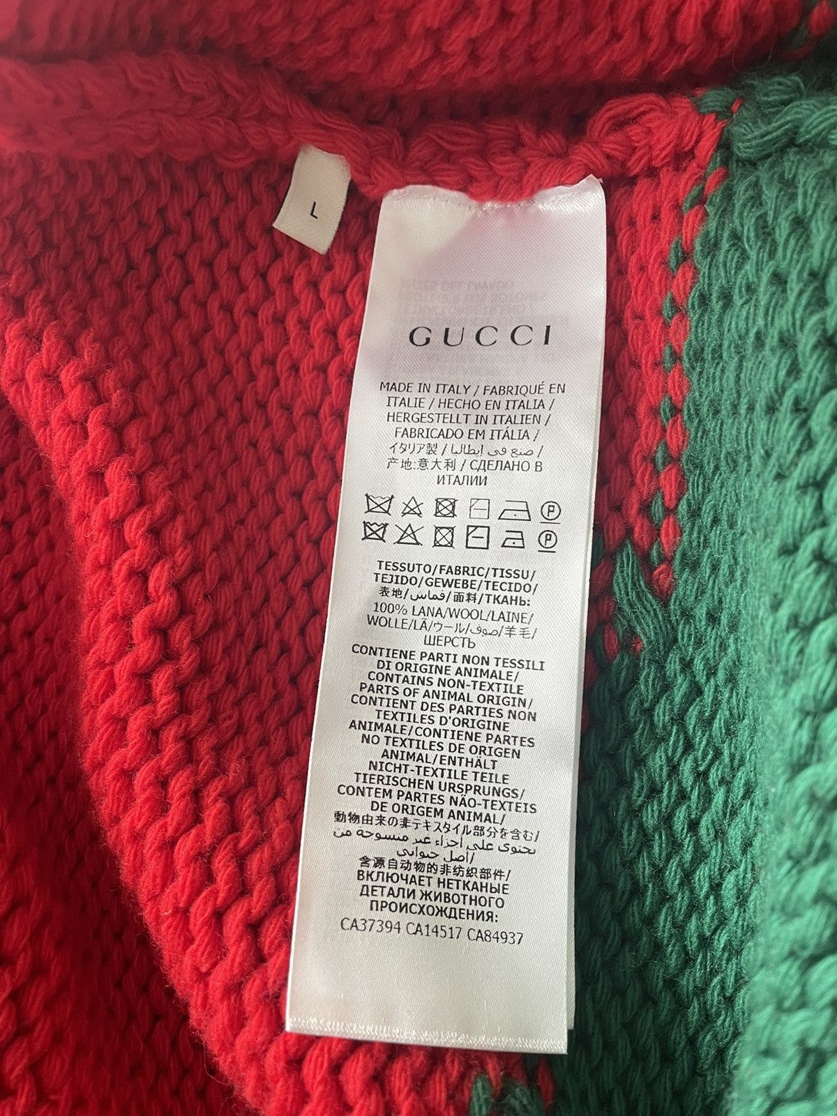 Gucci SuperRunway $2,500 Brand NEW LimitedEdition Cardigan Sweater Size US L / EU 52-54 / 3 - 7 Thumbnail