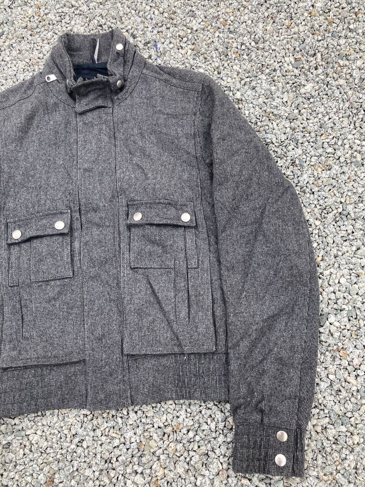 Dior × Hedi Slimane DIOR HOMME GREY WOOL CASHMERE JACKET Size M / US 6-8 / IT 42-44 - 4 Thumbnail