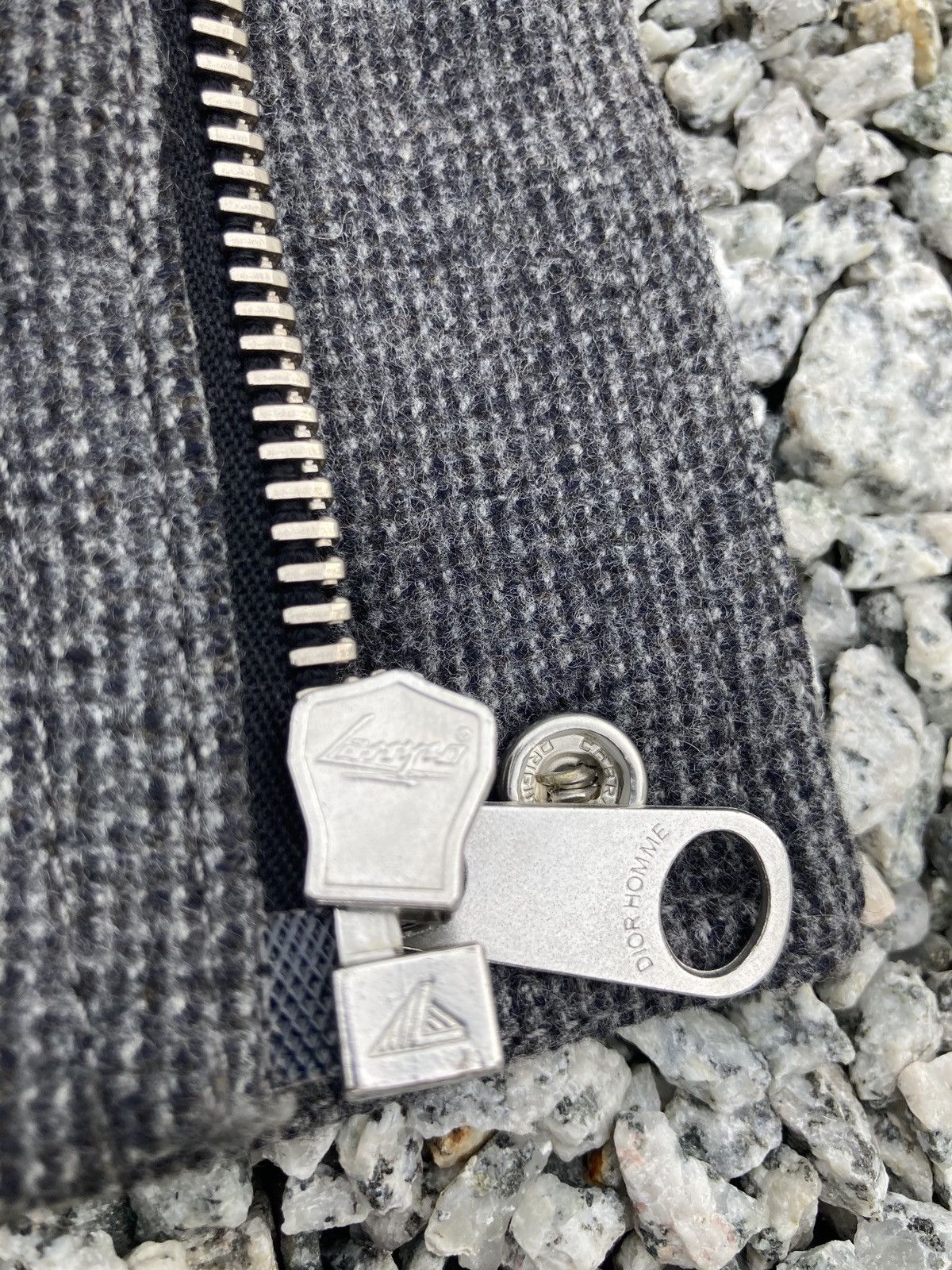 Dior × Hedi Slimane DIOR HOMME GREY WOOL CASHMERE JACKET Size M / US 6-8 / IT 42-44 - 6 Thumbnail